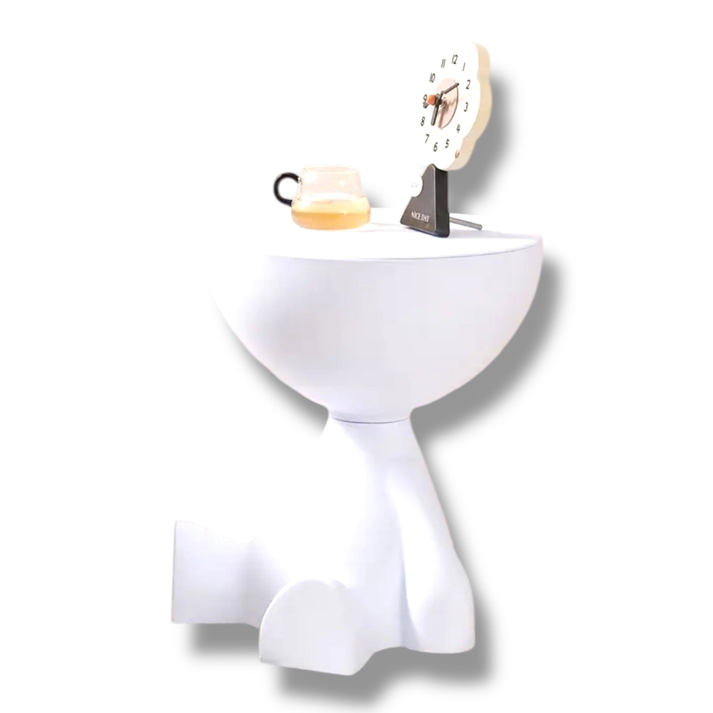 Grappige Opbergtafel – Testikel Design – Mat Zwart