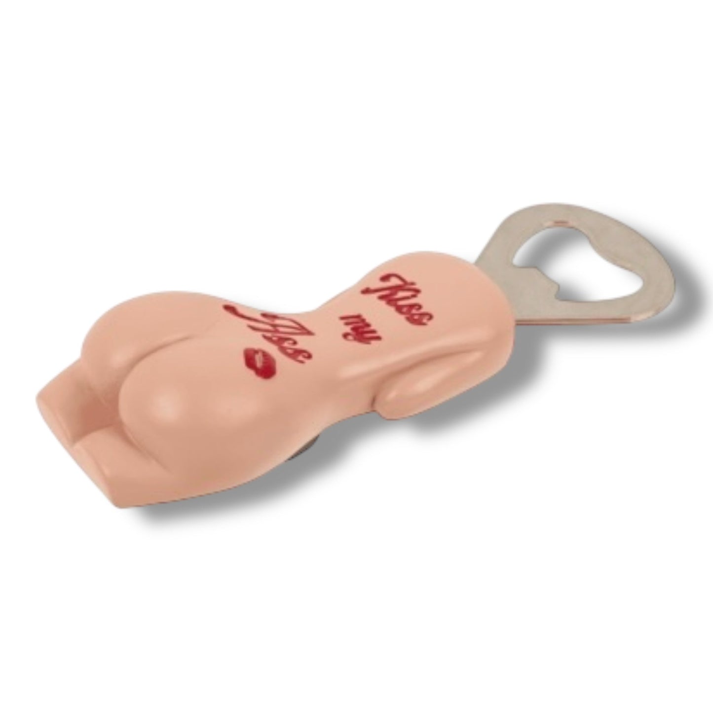Flesopener “Kiss My Ass” – Met Magnetische Achterkant – Grappige Billenvorm