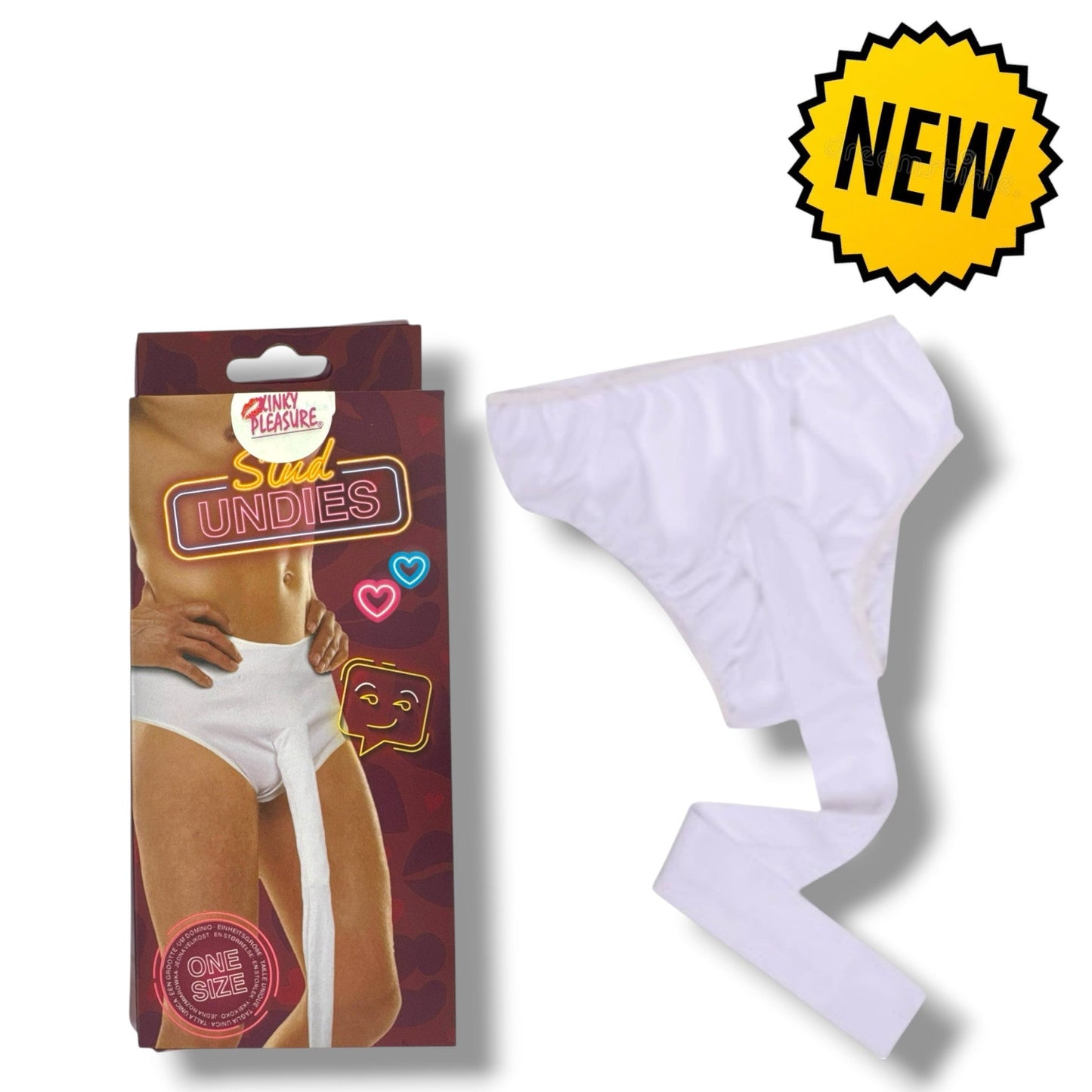Stud Undies – Grappige Slip met Nepflap – One Size