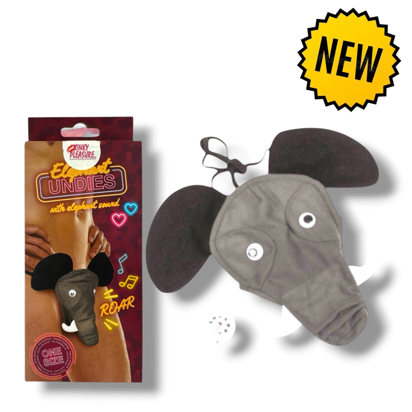 Elephant Undies – Grappige Olifant Slip met Geluid – One Size