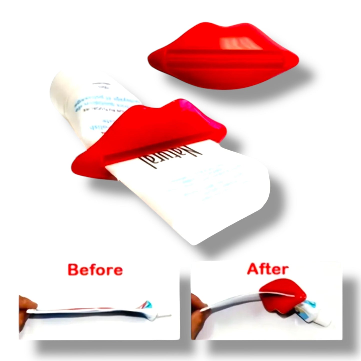 Lip Tube Squeezer – Grappige Lippen Uitknijper voor Tubes – in 2 Kleuren