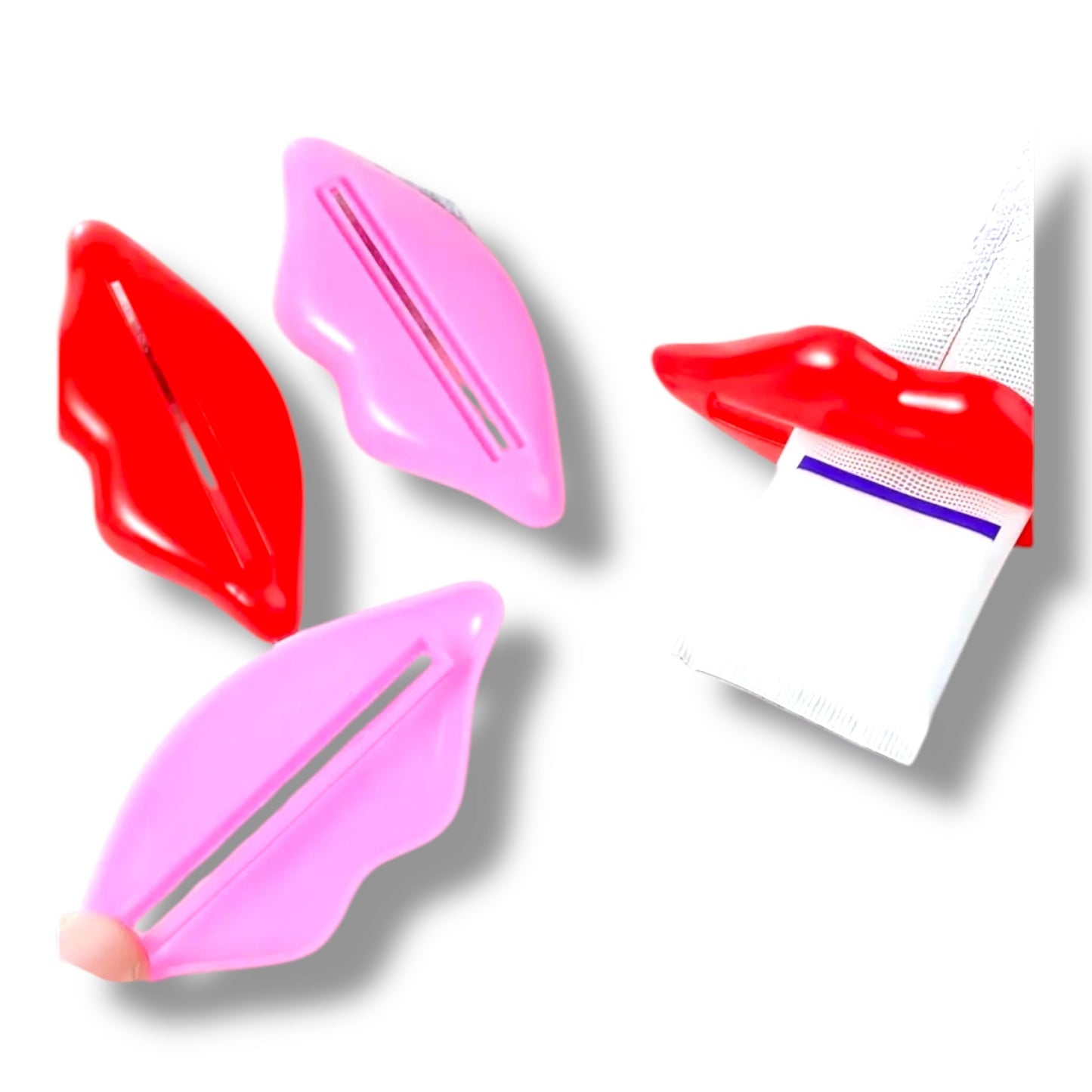 Lip Tube Squeezer – Grappige Lippen Uitknijper voor Tubes – in 2 Kleuren