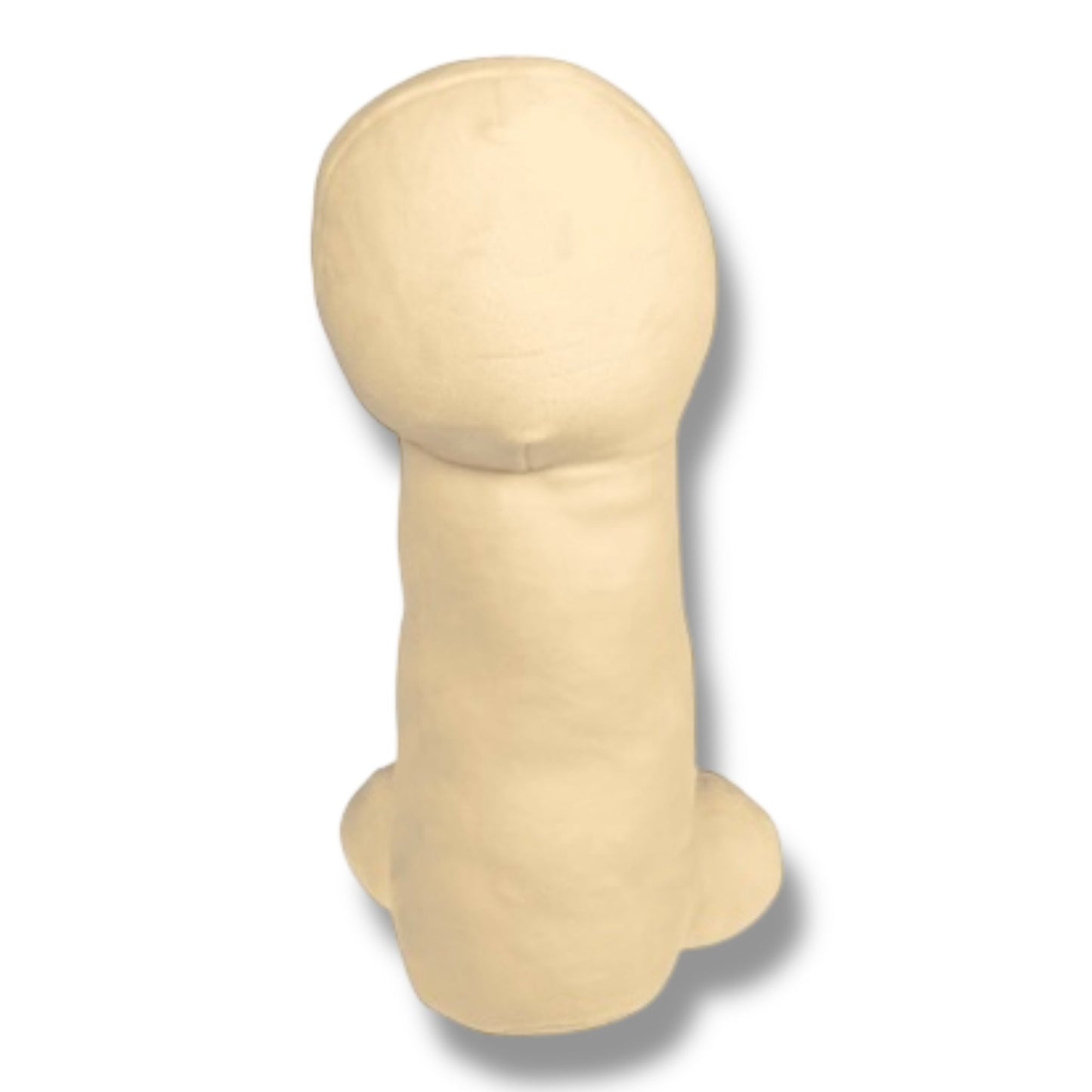 Witte Pluche Piemelknuffel – Lieve Knuffelpiemel met Glimlach