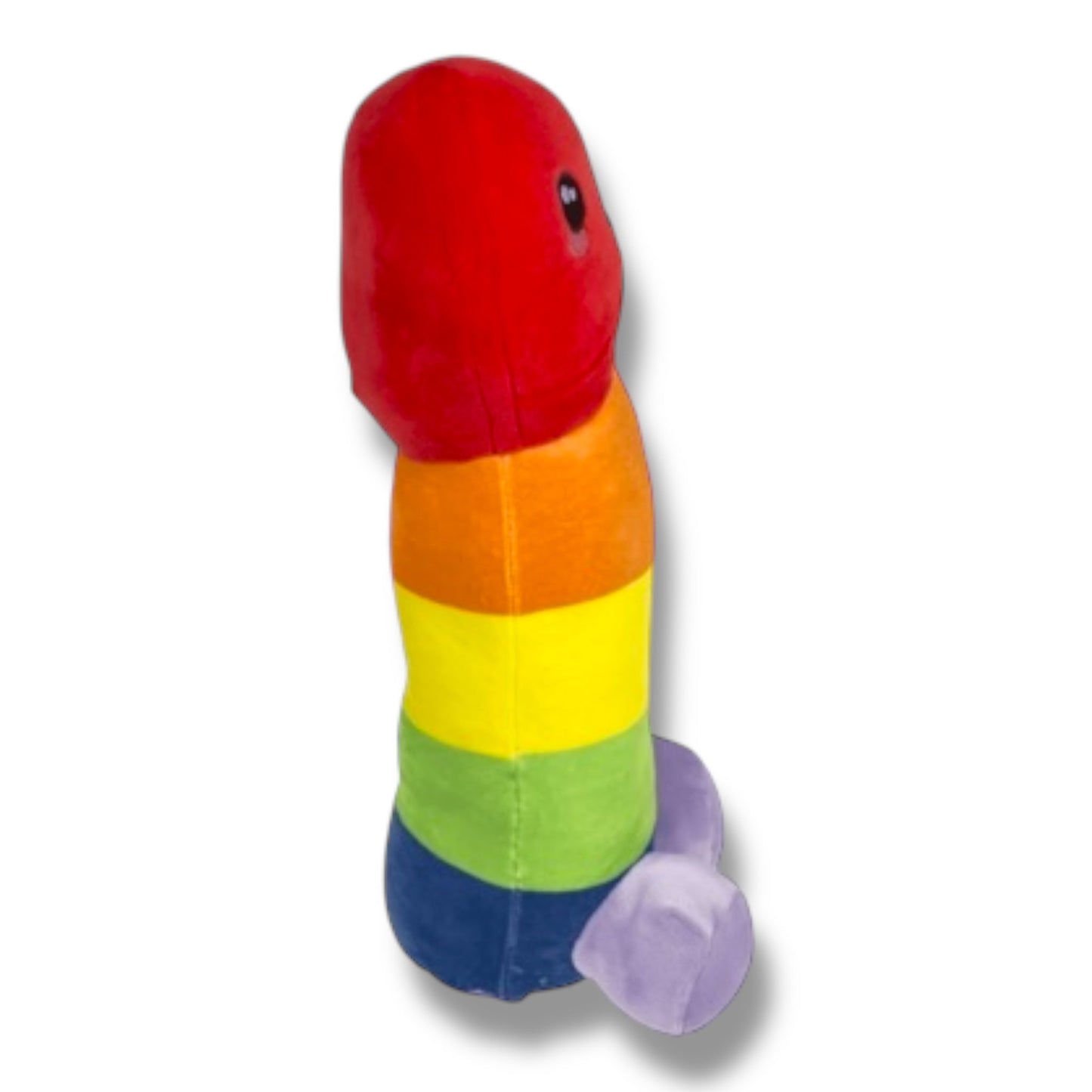 Regenboog Penis Knuffel – Grote Pluche Piemel – Pride Cadeau