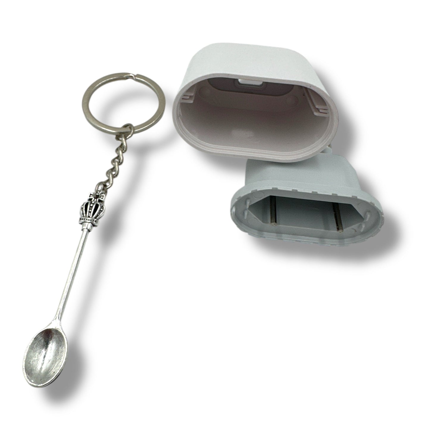 Gadget Set – Oplader Look met Lepel Sleutelhanger – Grappig Cadeau