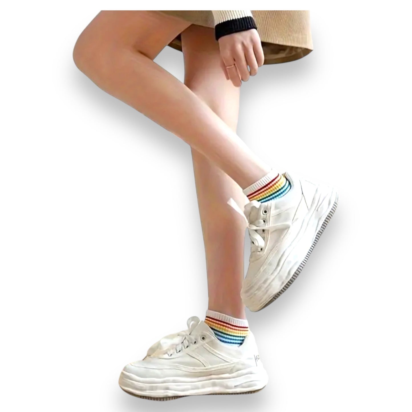 Regenboog Sokken - One Size - 5 Modellen