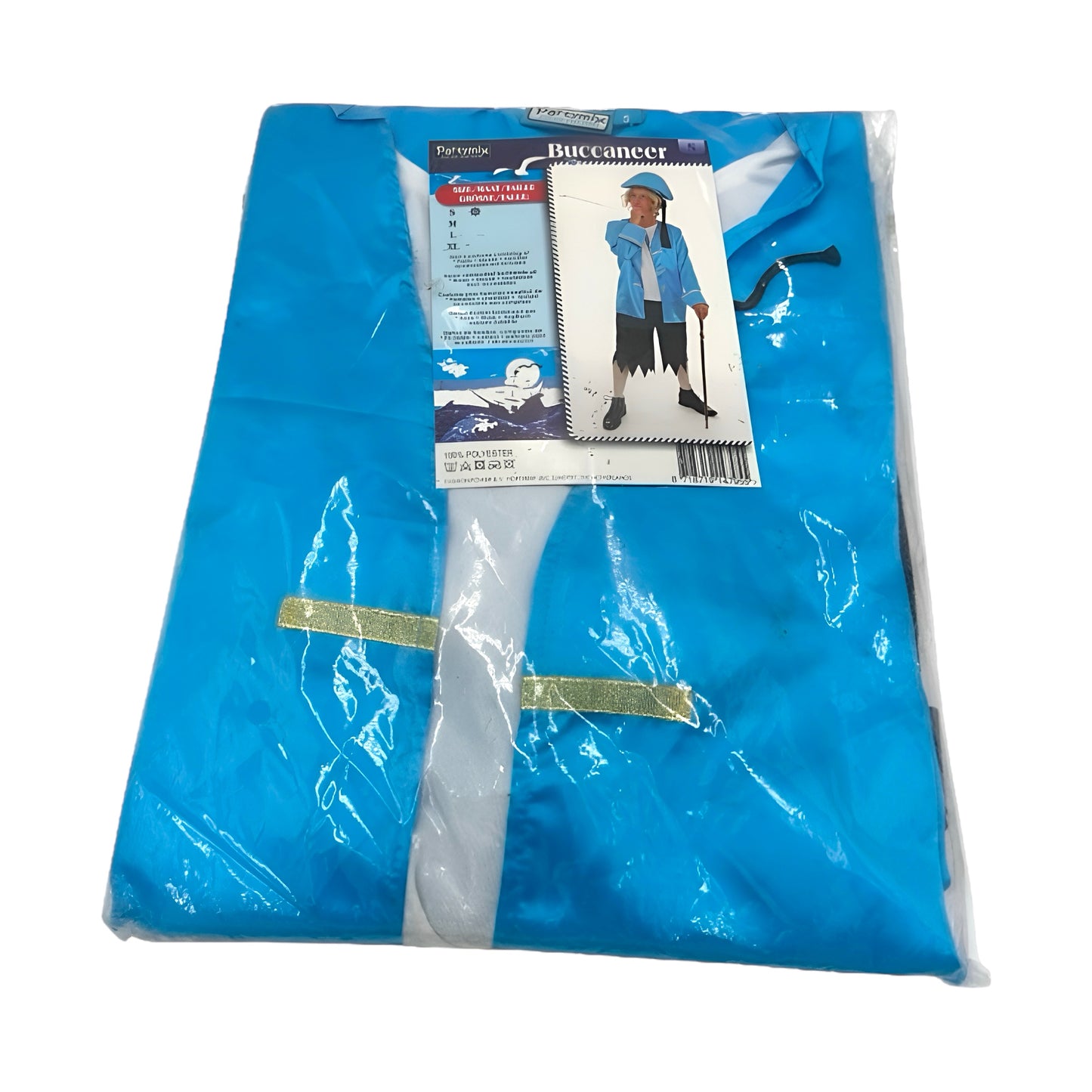 Blauw Piraten Kostuum voor Volwassenen – Buccaneer Verkleedoutfit met Jas, Broek & Hoed