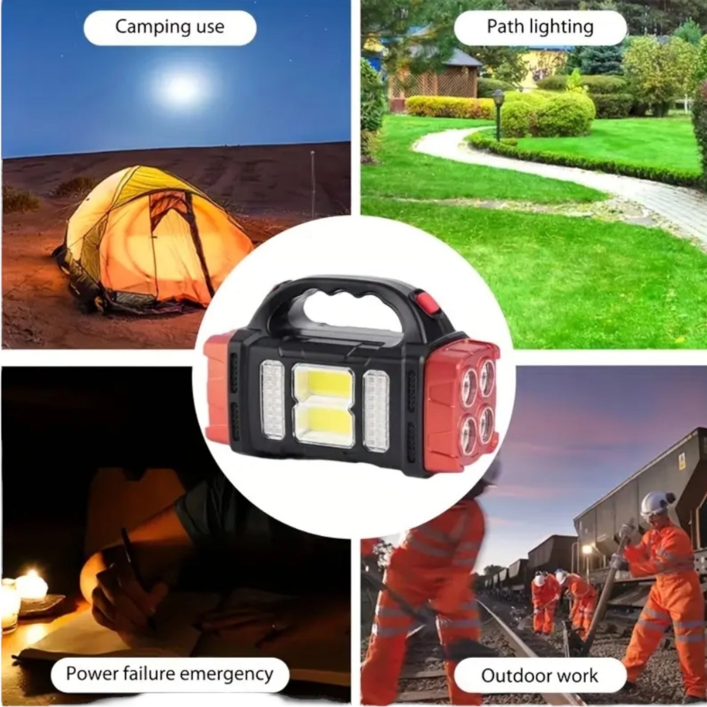 Zonnelamp met Powerbank – Super Bright Camping Lamp
