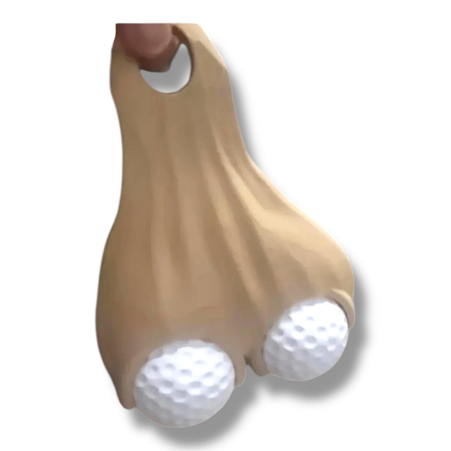 Grappige Golf Ball Holder – Ballenzak Vorm – Voor 2 Golfballen