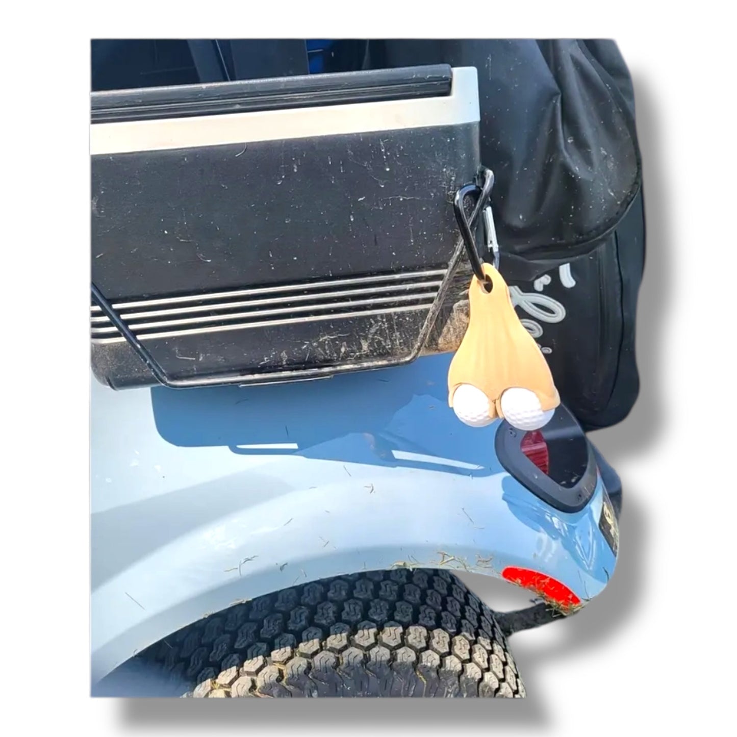 Grappige Golf Ball Holder – Ballenzak Vorm – Voor 2 Golfballen