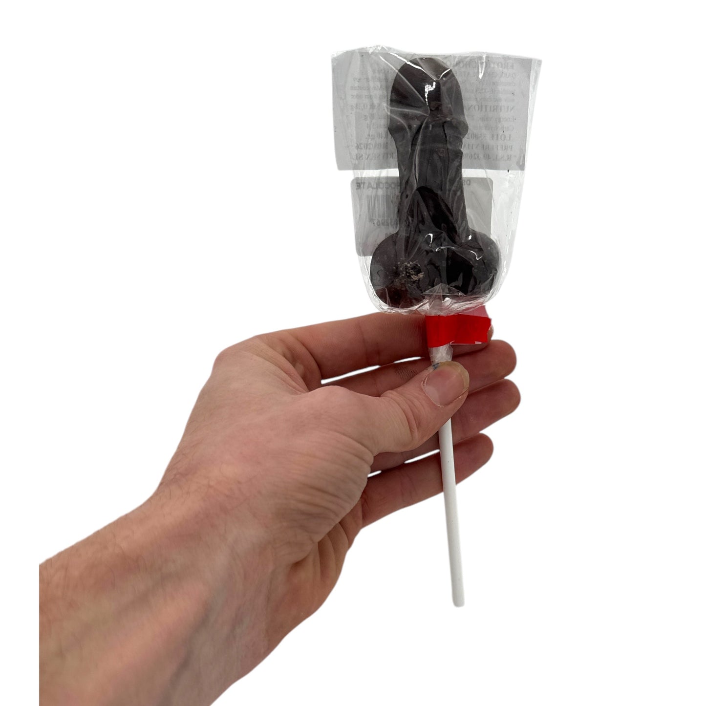 Chocolade Lolly in de Vorm van een Penis - Zwart