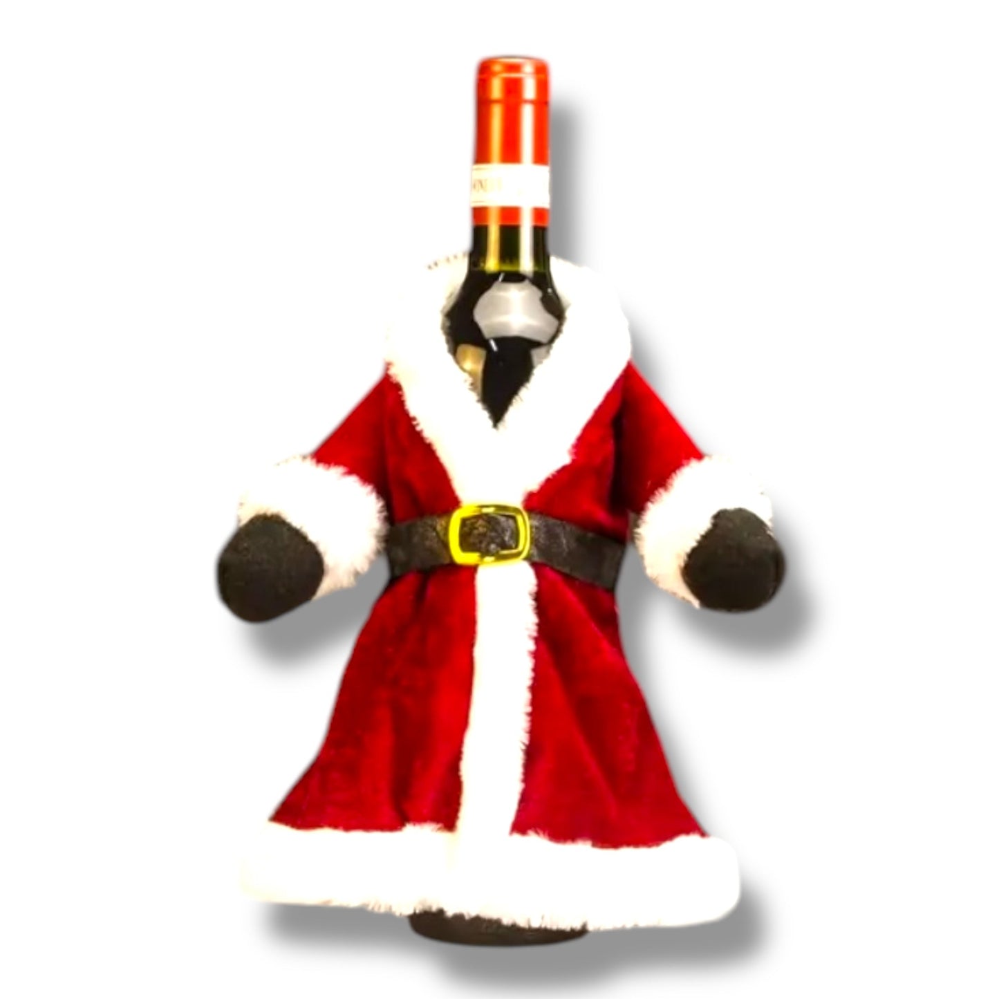 Kerst Wijnfles Hoezen – Santa & Mrs. Claus Set | Fles Decoratie