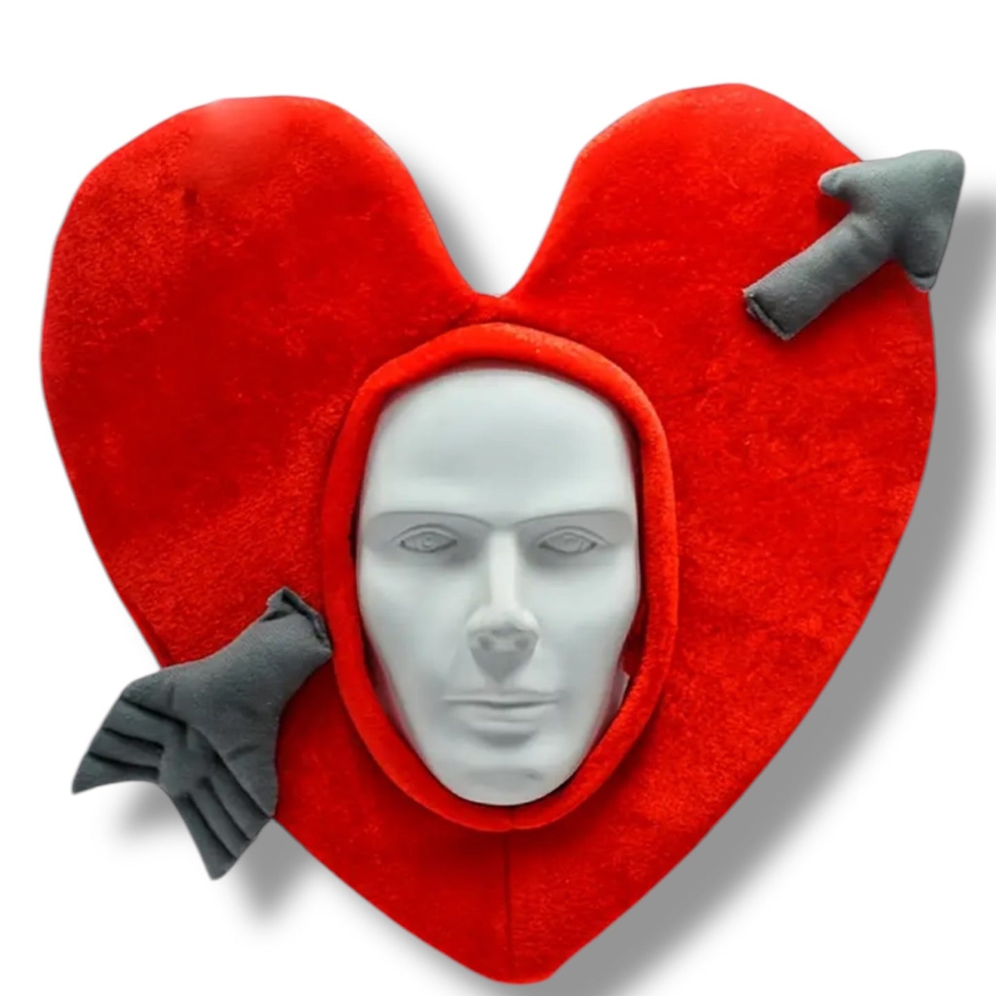 Cupido Valentine Masker – Hartvormig Hoofdstuk met Pijl | Valentijn Accessoire