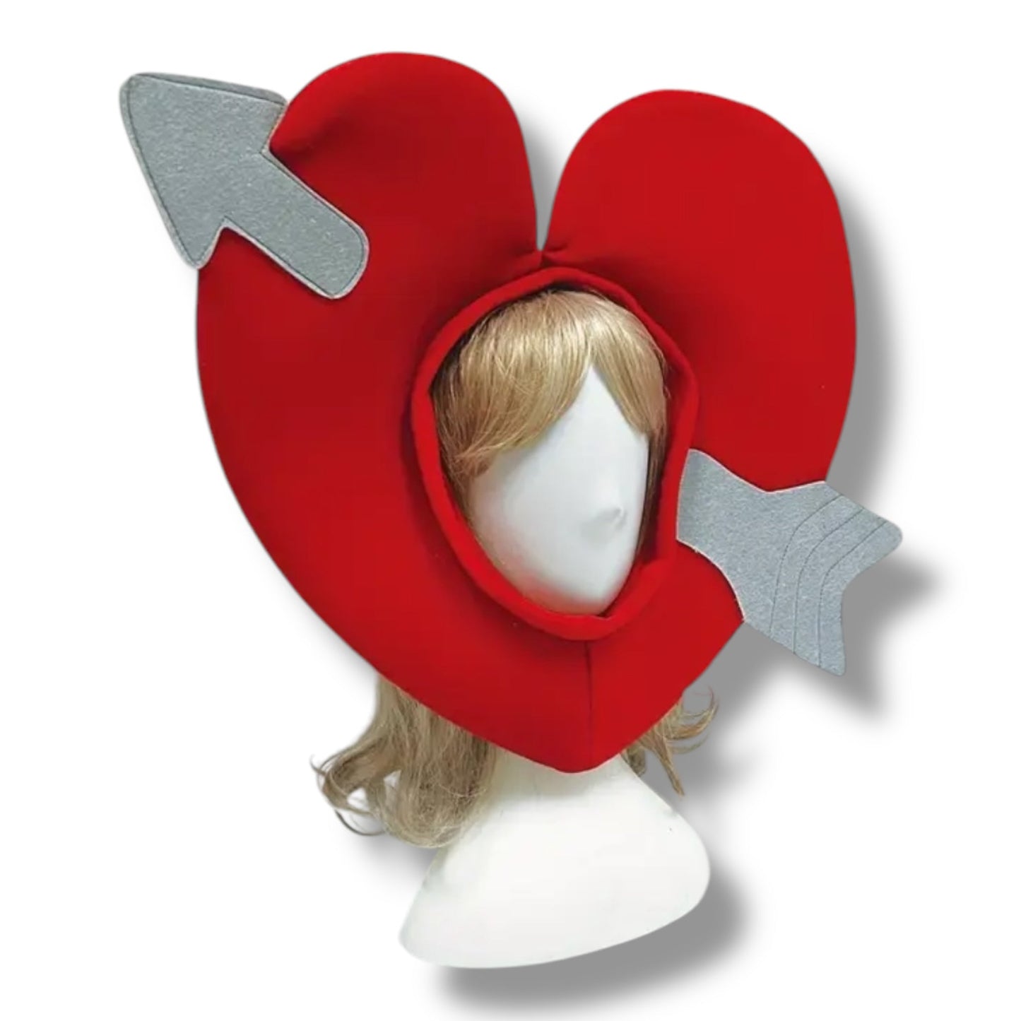 Cupido Valentine Masker – Hartvormig Hoofdstuk met Pijl | Valentijn Accessoire