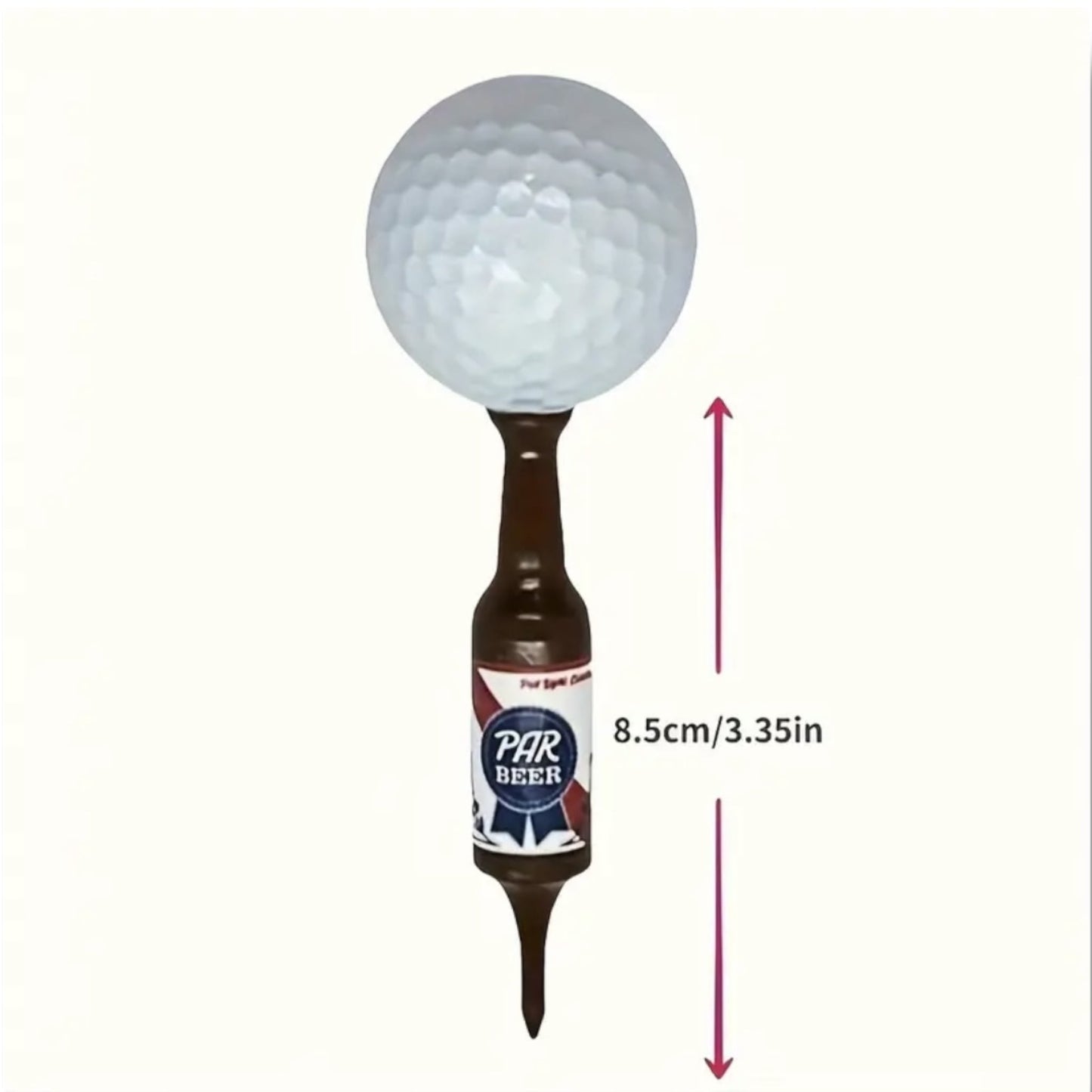 Golf Tees in Bierfles Vorm – Set van 6 Grappige Golfaccessoires