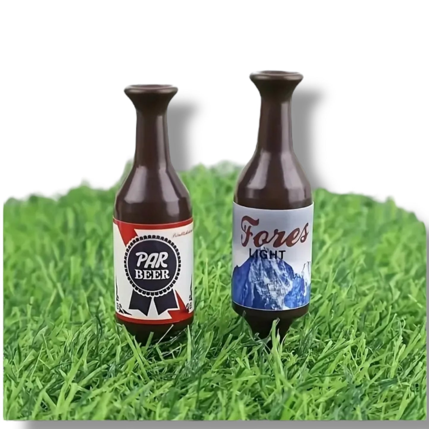 Golf Tees in Bierfles Vorm – Set van 6 Grappige Golfaccessoires