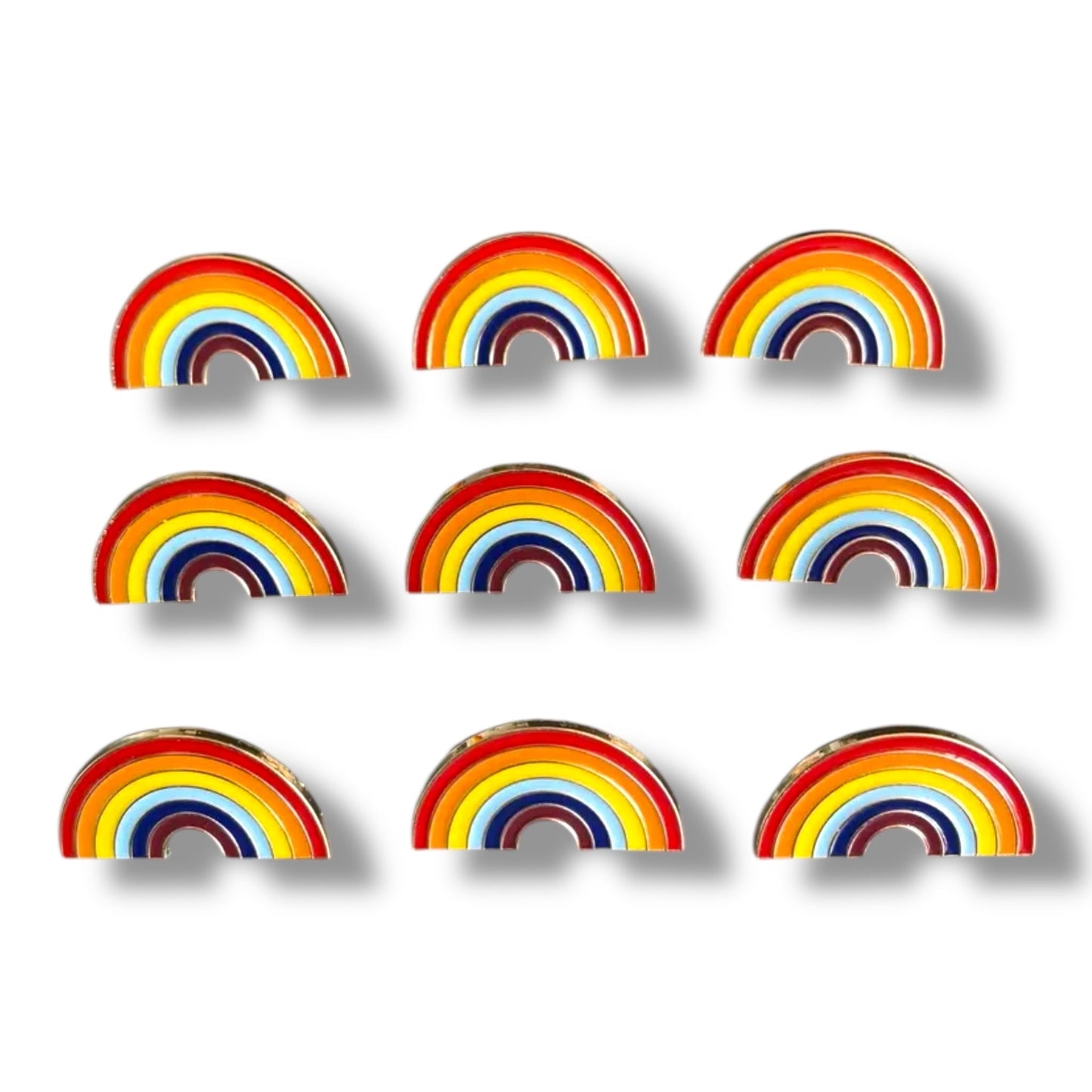 Regenboog Pin – Kleurrijke Pride Speld in Halfronde Vorm