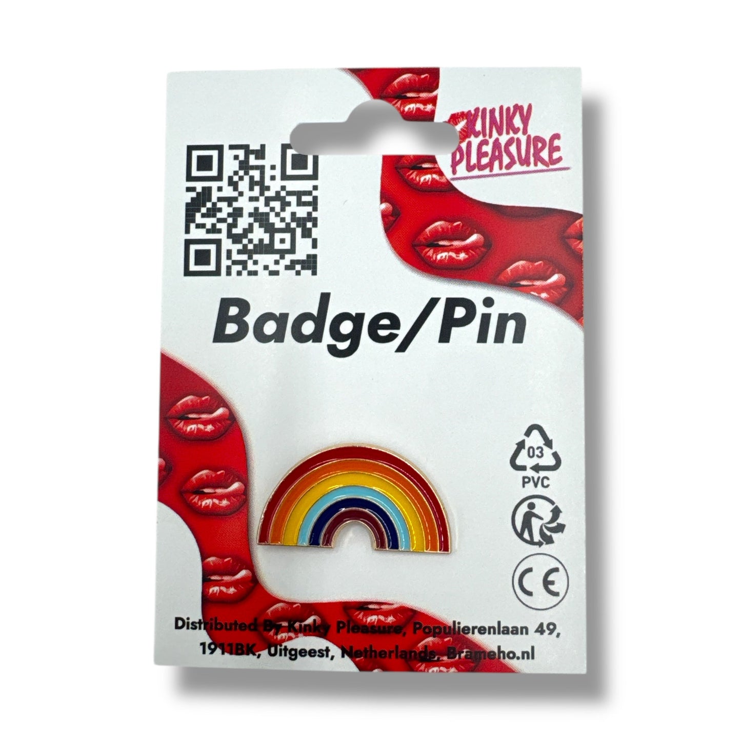 Regenboog Pin – Kleurrijke Pride Speld in Halfronde Vorm
