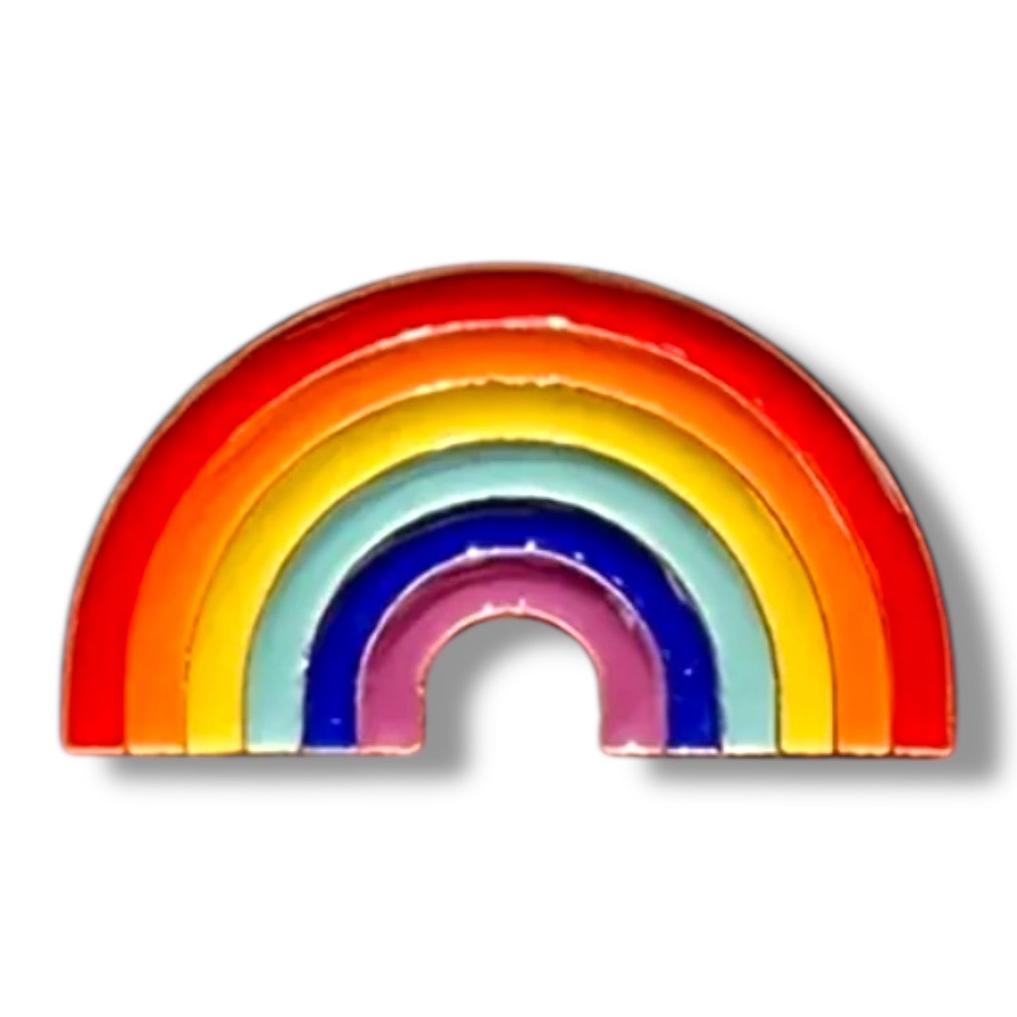 Regenboog Pin – Kleurrijke Pride Speld in Halfronde Vorm