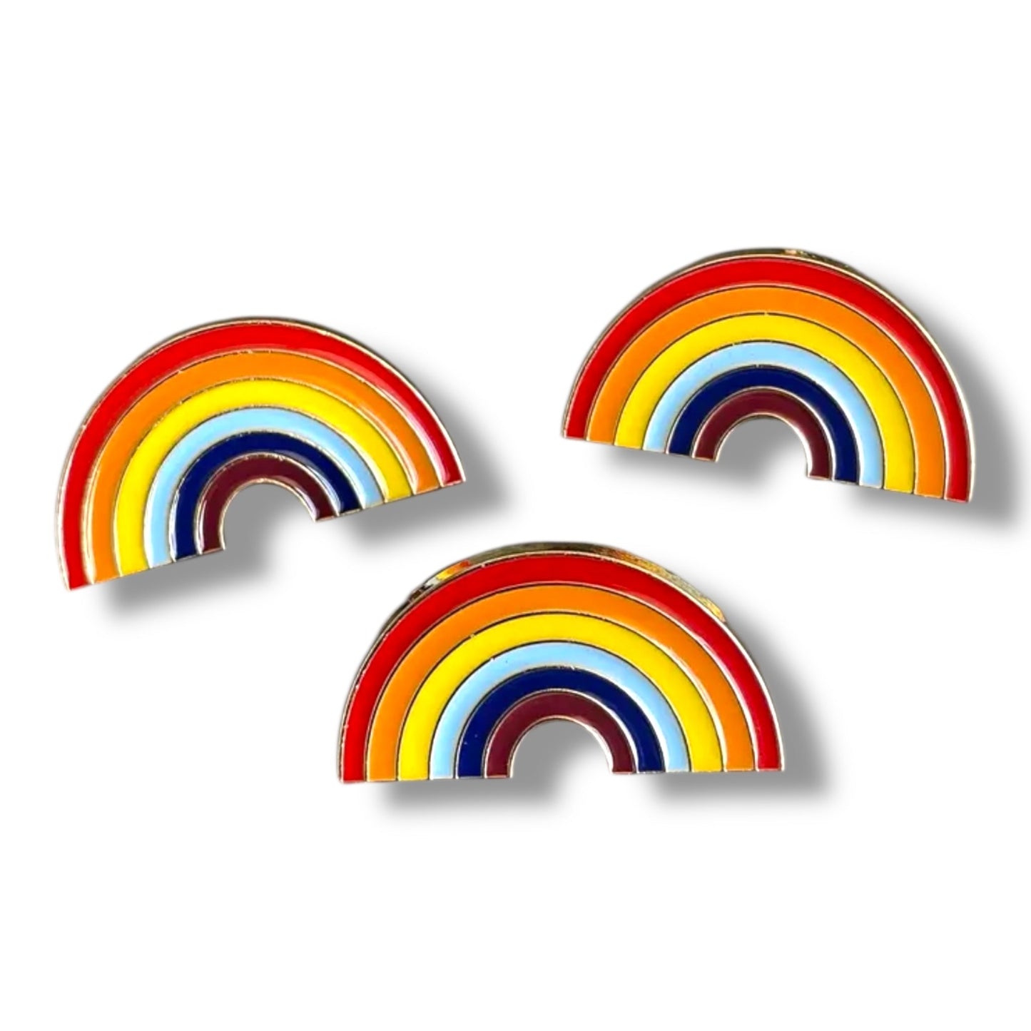 Regenboog Pin – Kleurrijke Pride Speld in Halfronde Vorm