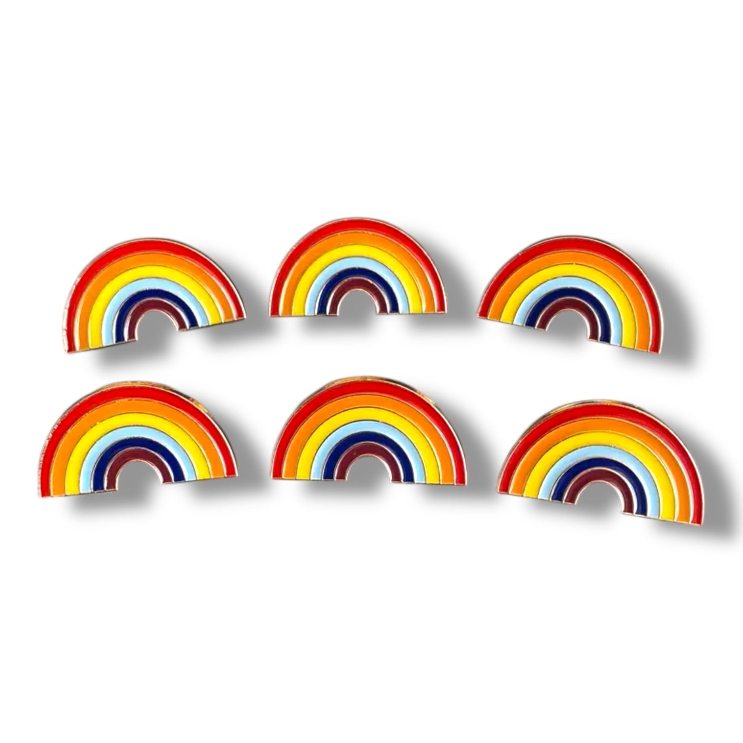 Regenboog Pin – Kleurrijke Pride Speld in Halfronde Vorm