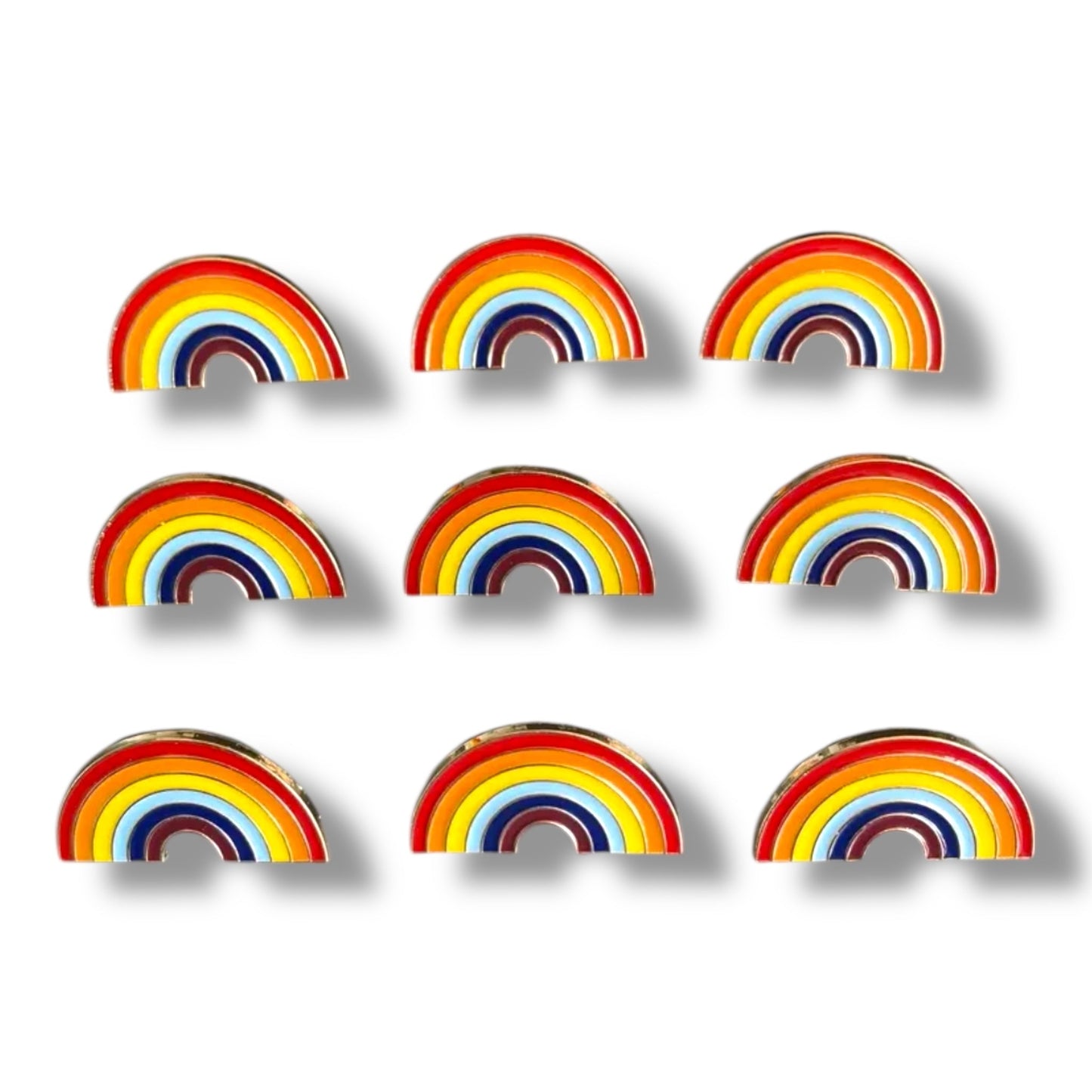 Regenboog Pin – Kleurrijke Pride Speld in Halfronde Vorm