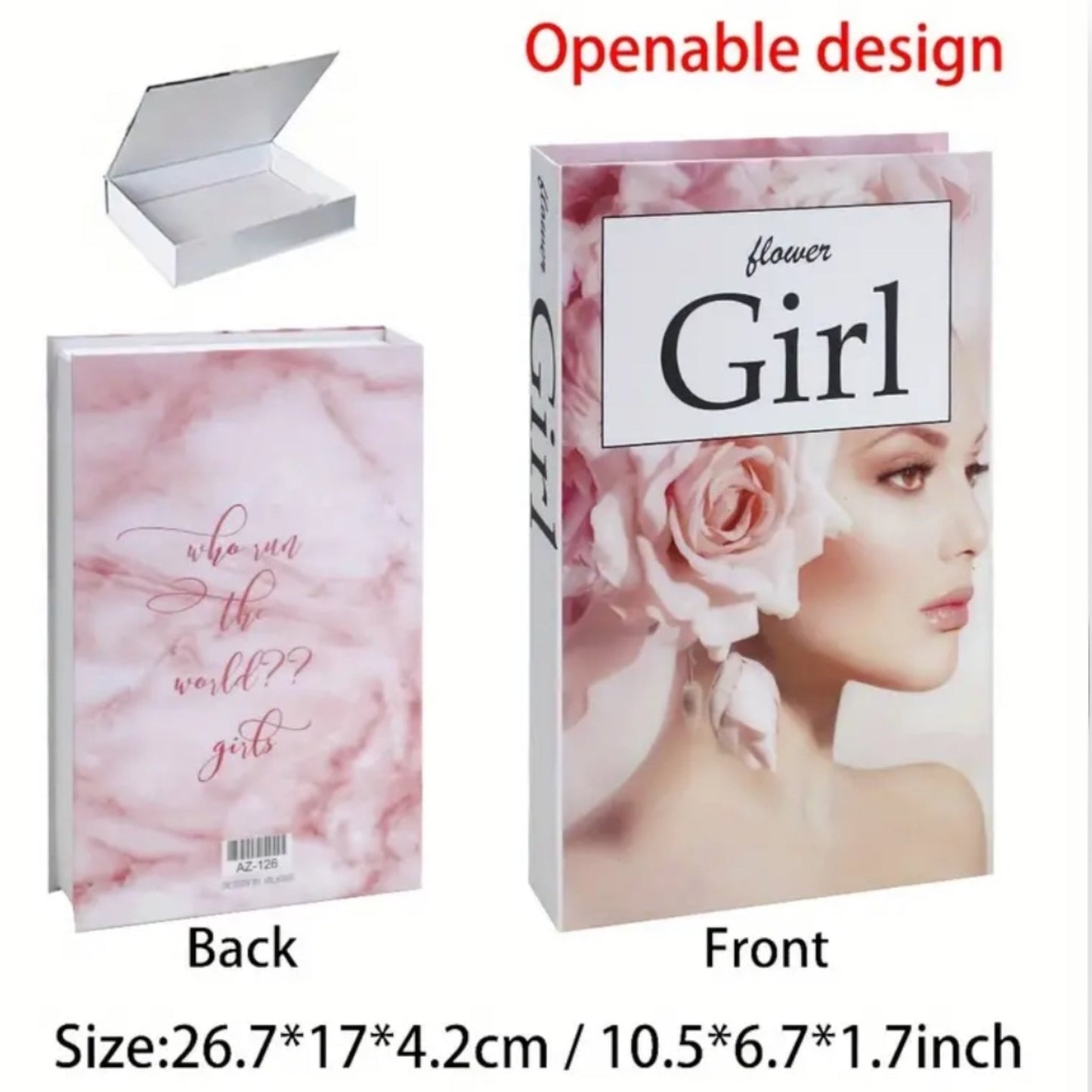 Nep Boek met Opbergruimte Binnenin - 8 Modellen - 26,7x17x4,2 cm