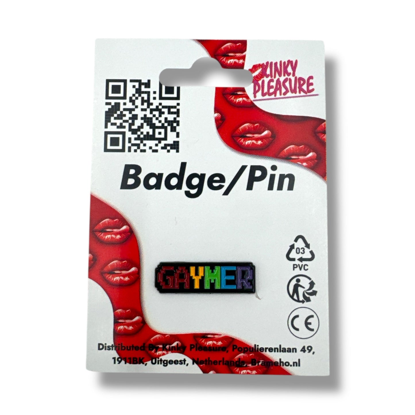 Pixelstijl Pin – GAYMER Regenboog Badge (3 cm)