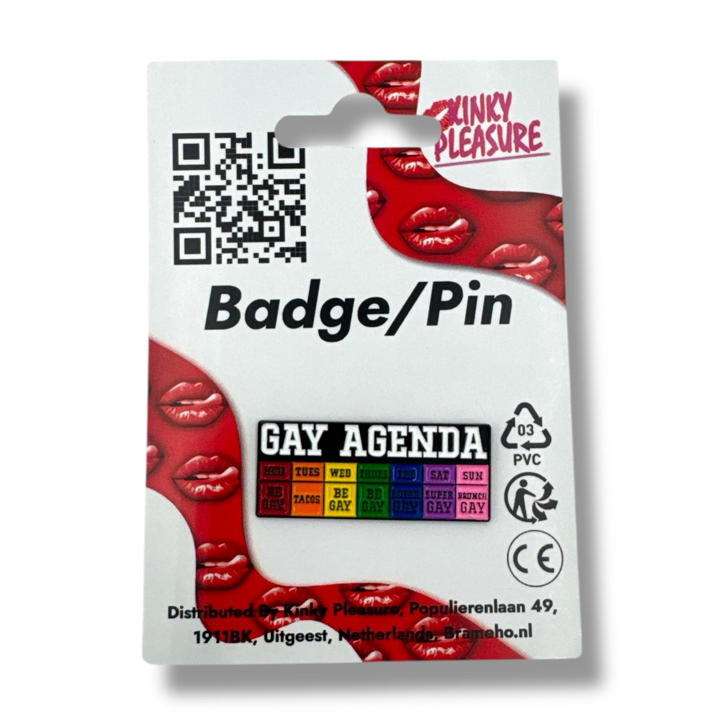 Gay Agenda Pin – Weekoverzicht in Regenboog Stijl