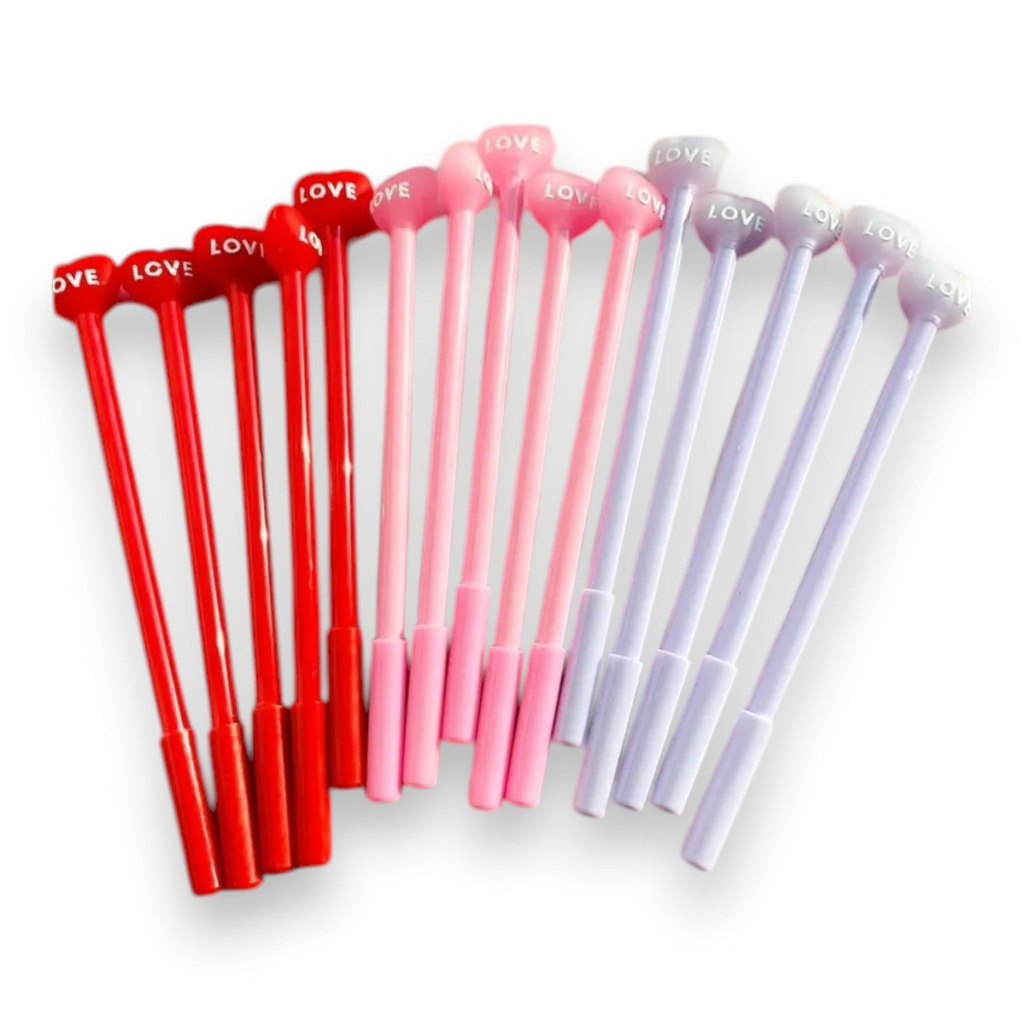 Hartvormige Liefdes Balpennen - 3 Stuks