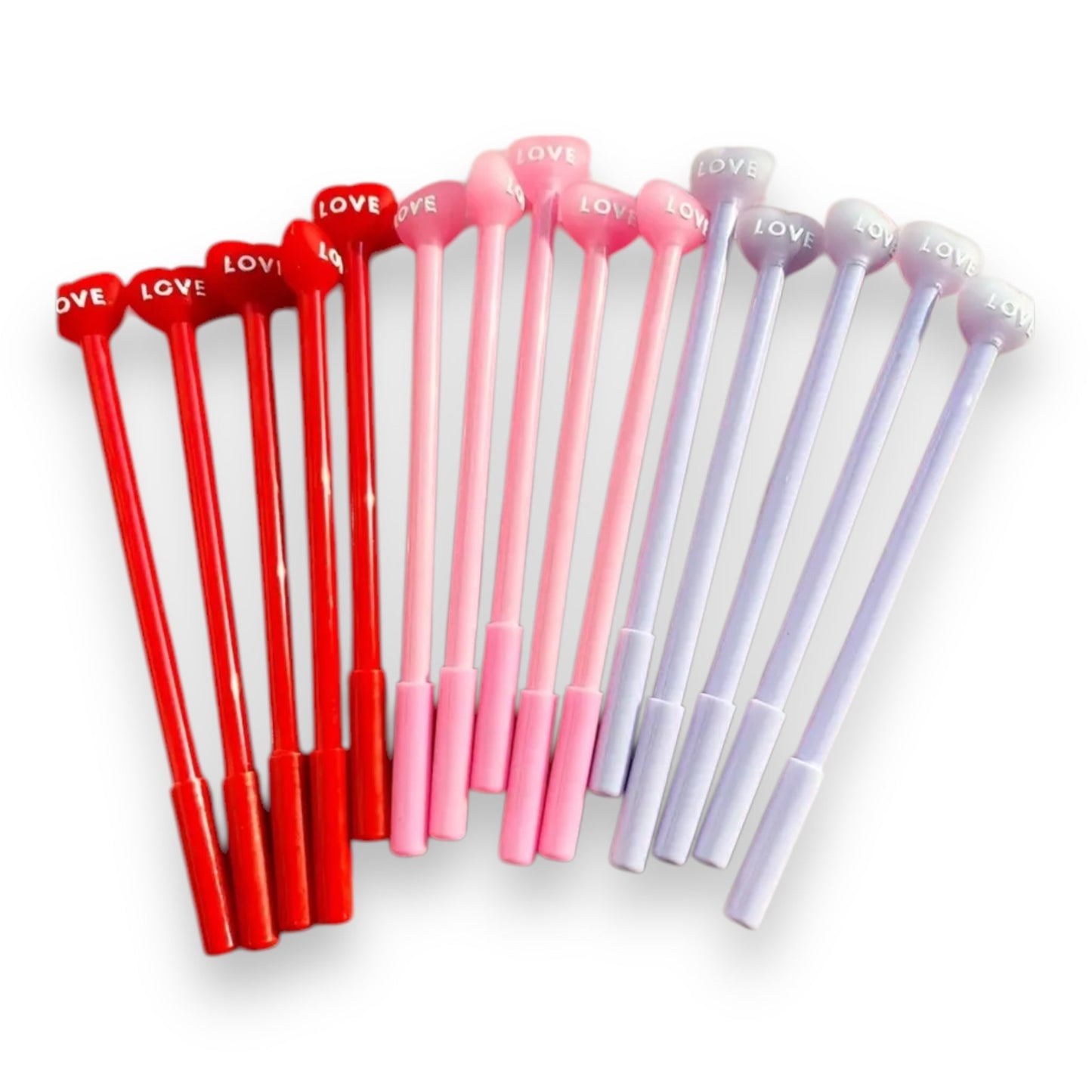 Hartvormige Liefdes Balpennen - 3 Stuks