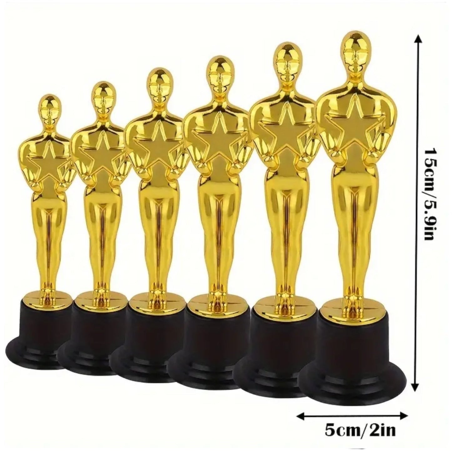 Gouden Award Trofee - 15x5 cm - Grappige Feestprijs