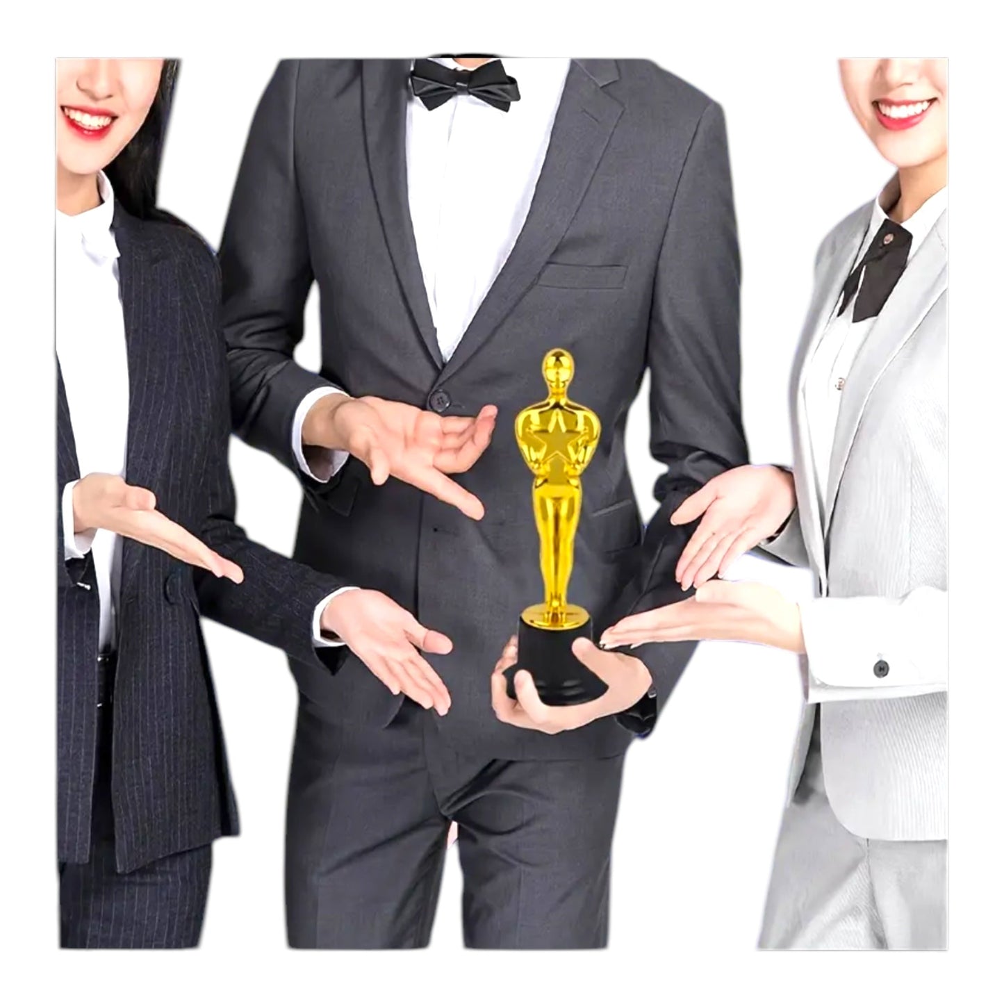 Gouden Award Trofee - 15x5 cm - Grappige Feestprijs