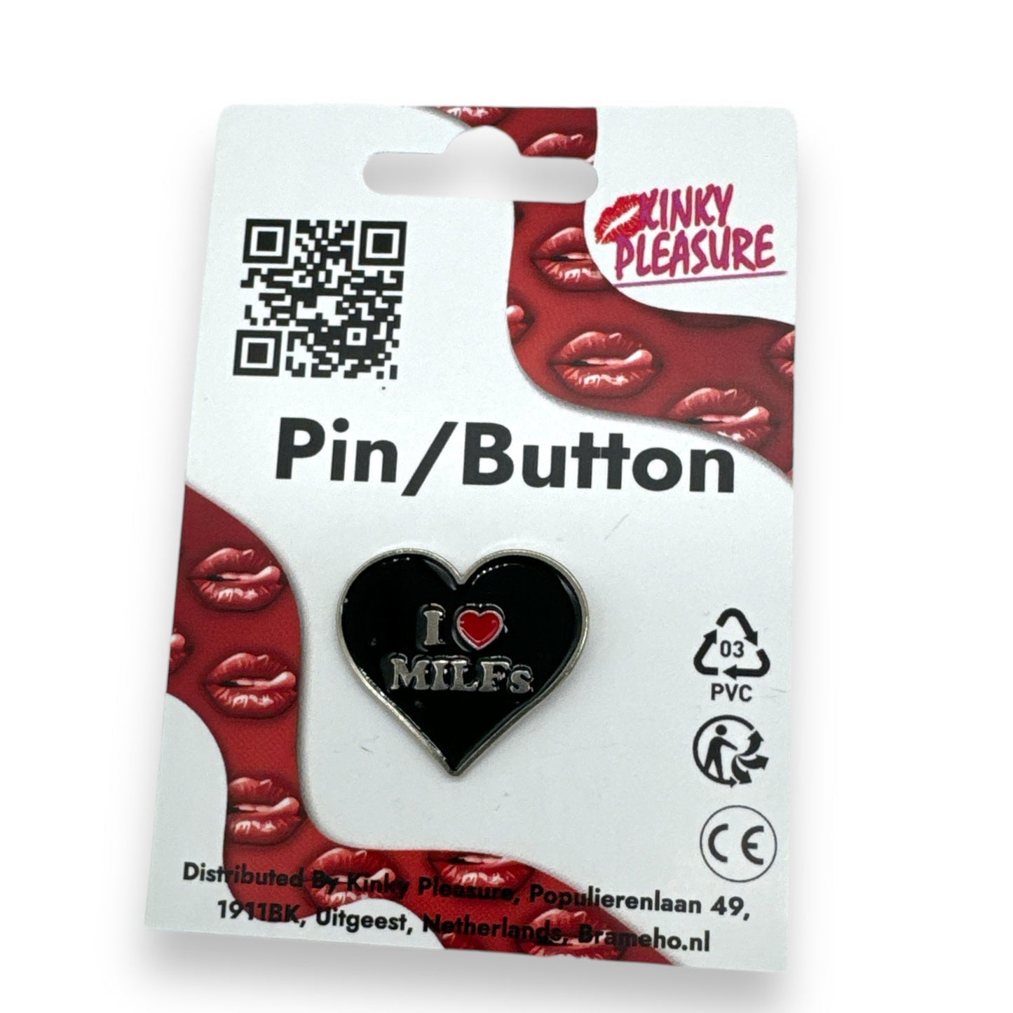 Pin – I Love MILFs (Zwart Hart)