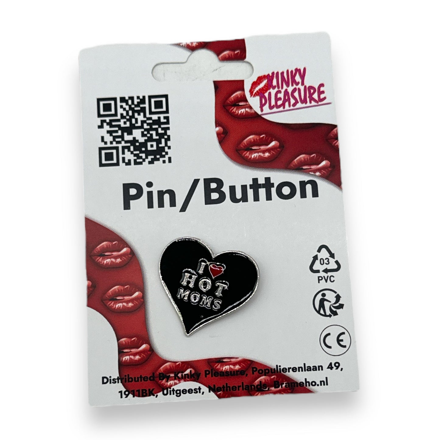 Pin – I Love Hot Moms (Zwart Hart)