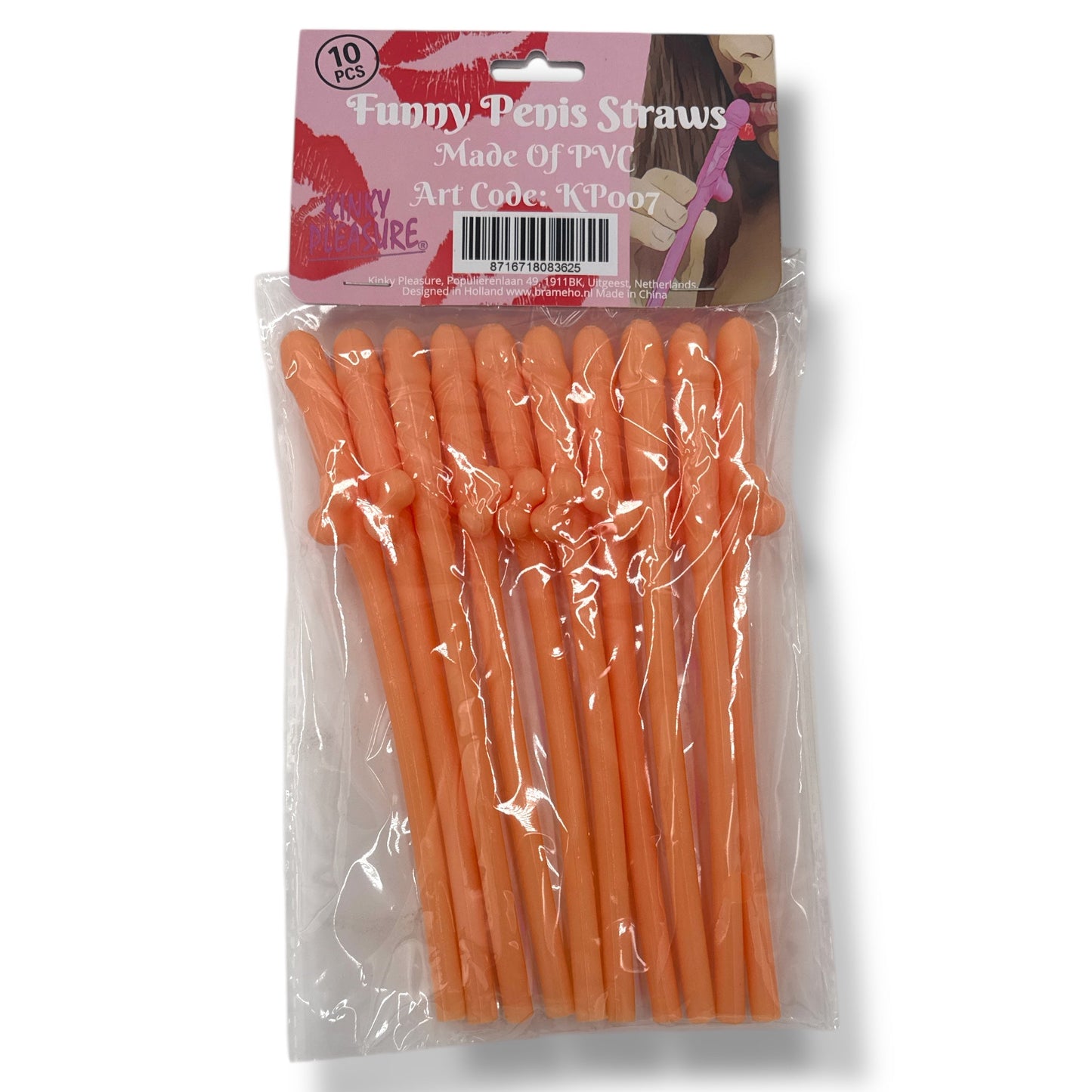 Penisrietjes – Set van 10 Grappige Rietjes voor Vrijgezellenfeest