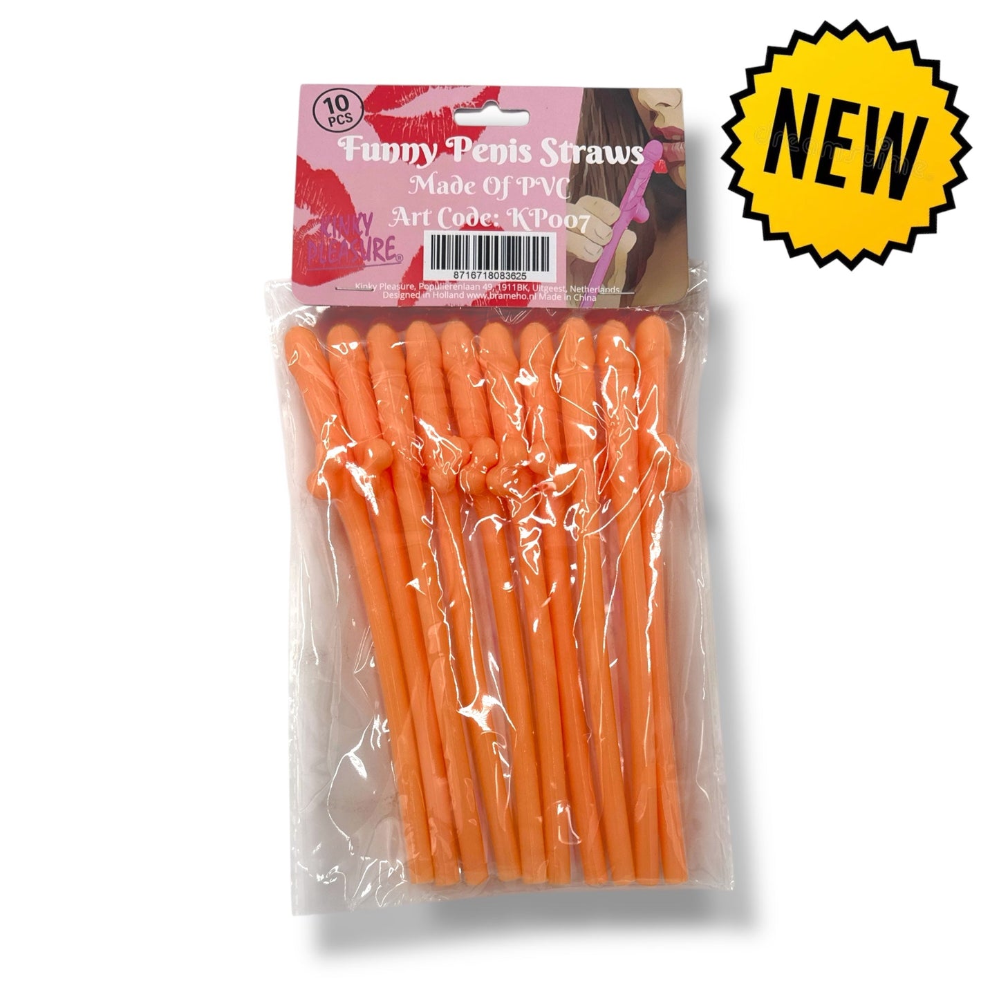 Penisrietjes – Set van 10 Grappige Rietjes voor Vrijgezellenfeest