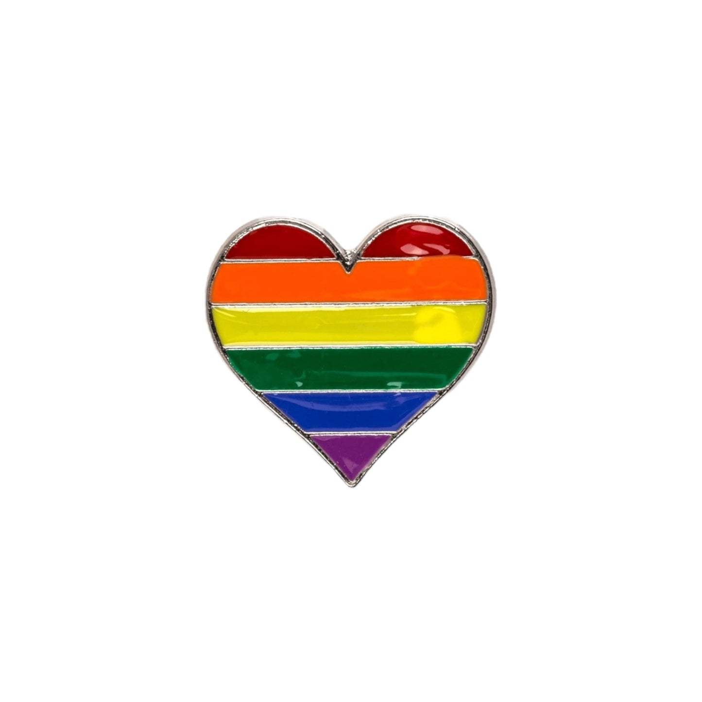 Regenboog Hartvormige LGBTQ+ Pin – Pride Speldje van Metaal