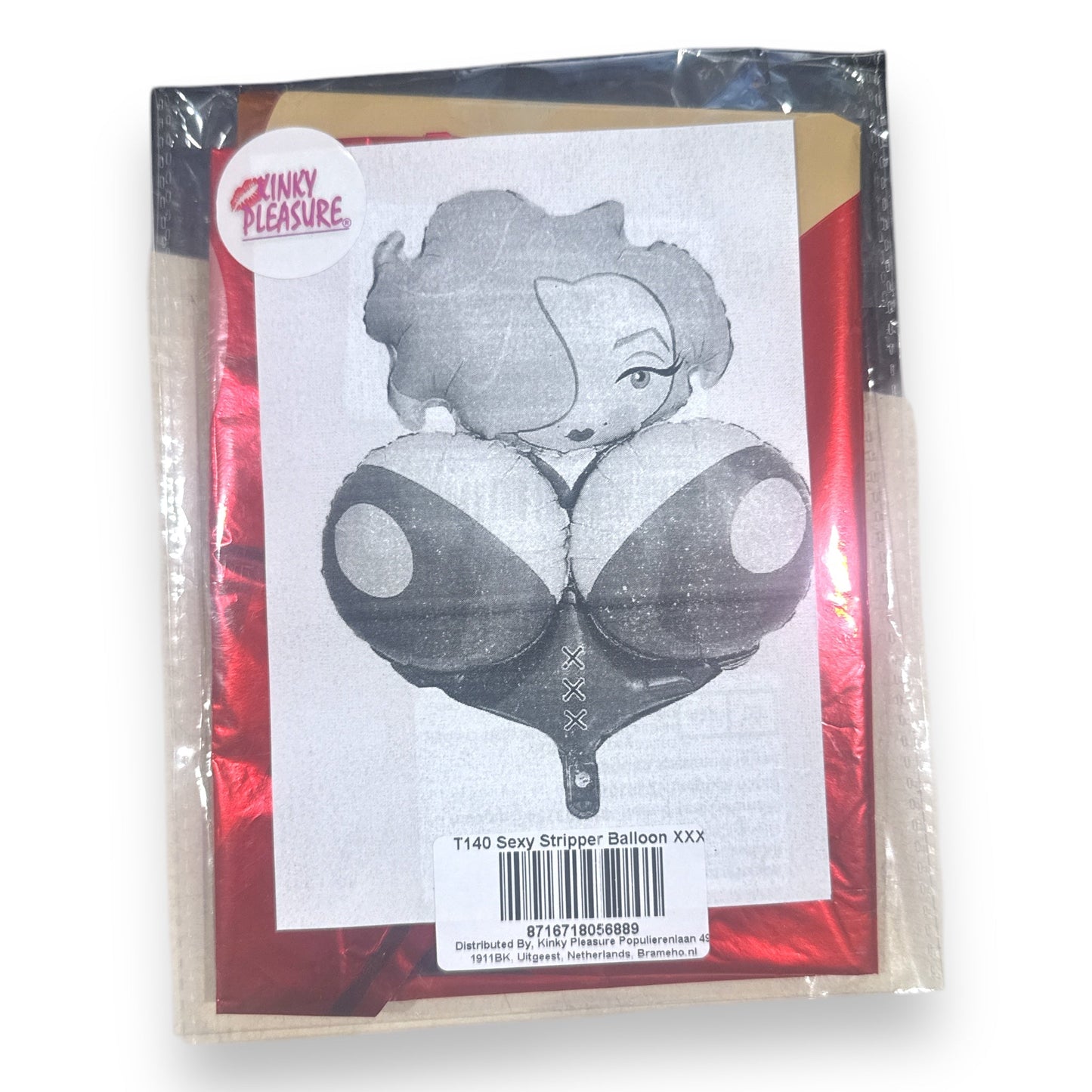 Grappige Sexy Stripper Meisje Ballon - XXX Thema - 81x65cm