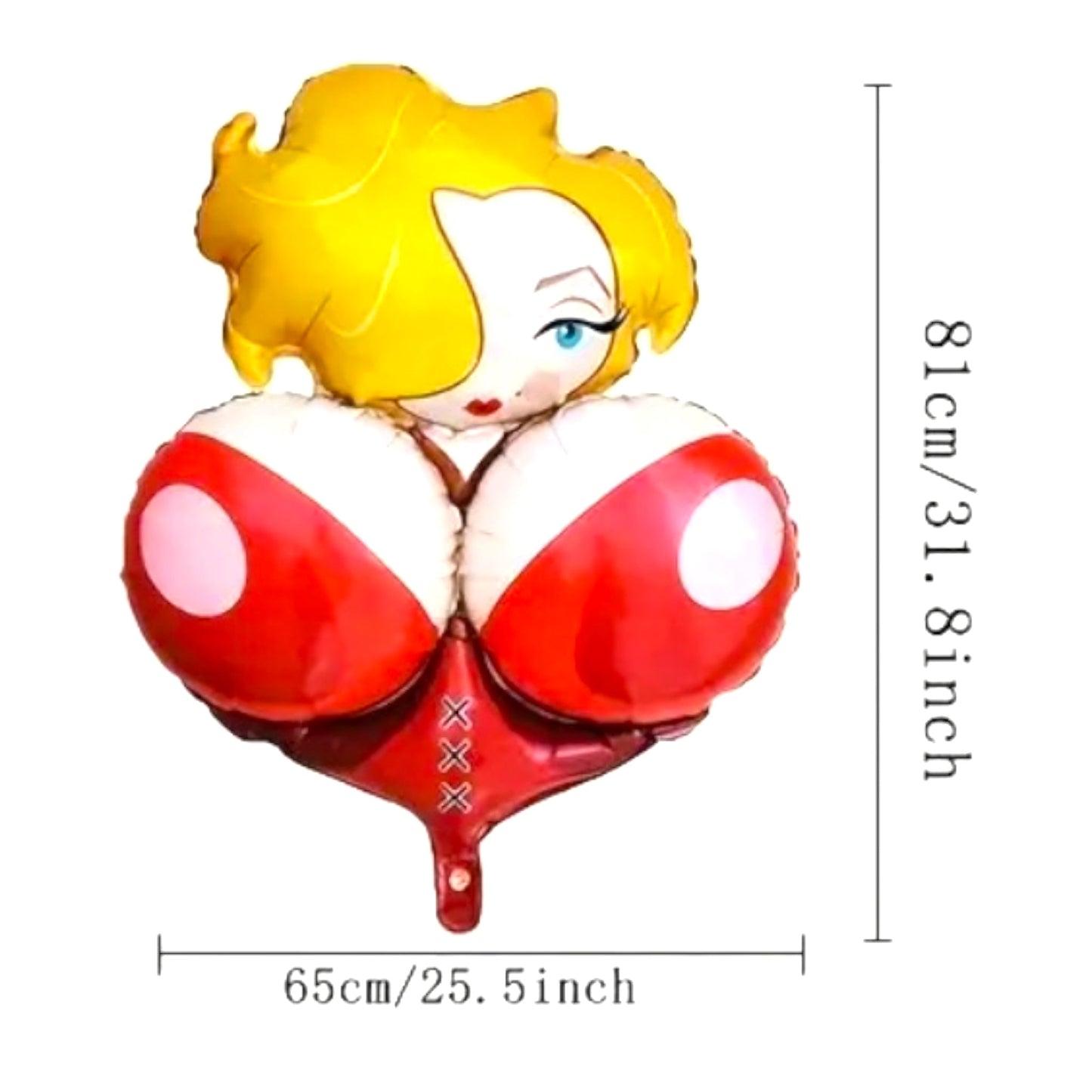 Grappige Sexy Stripper Meisje Ballon - XXX Thema - 81x65cm
