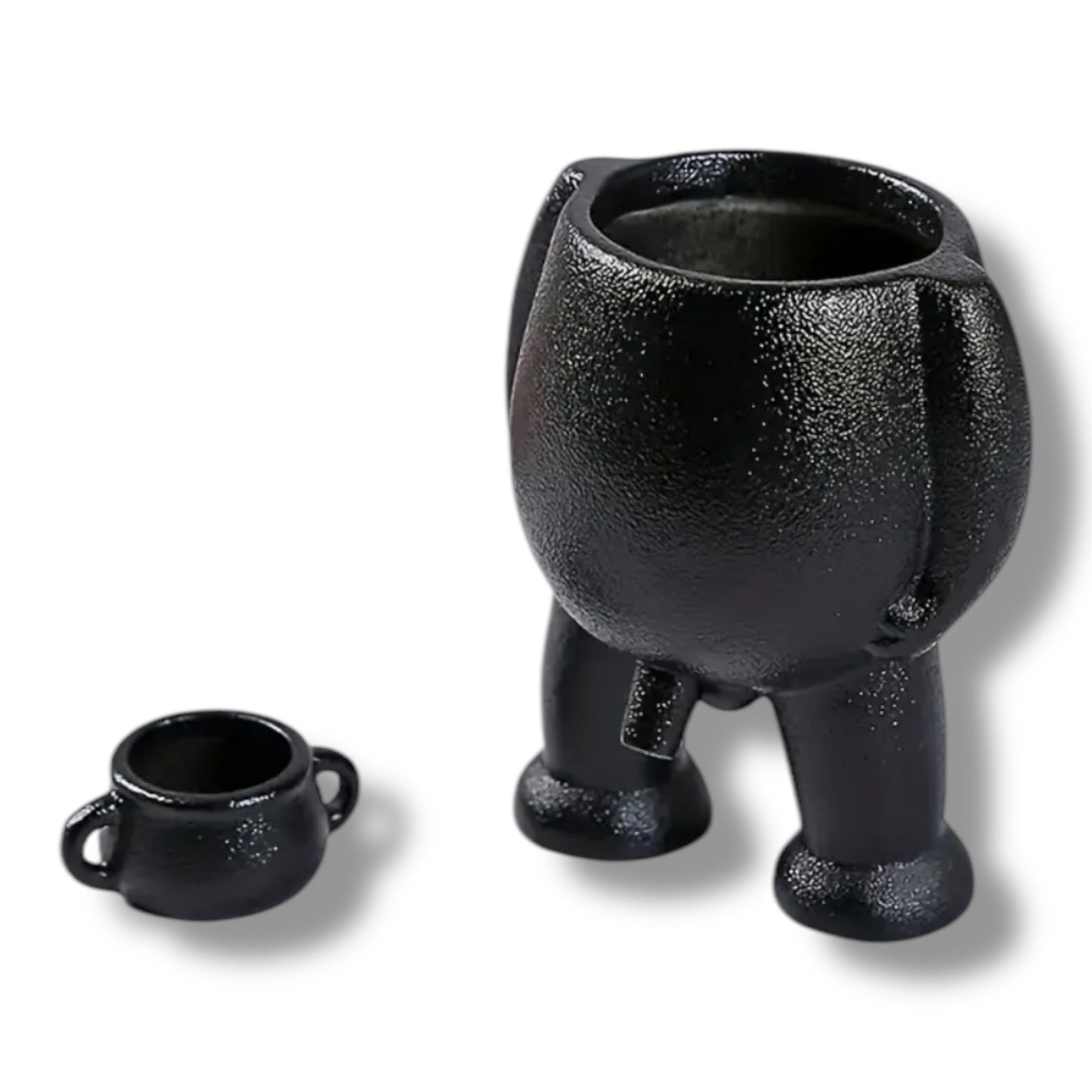 Pissende Bloempot – Grappige Plantenpot in Zwart & Wit