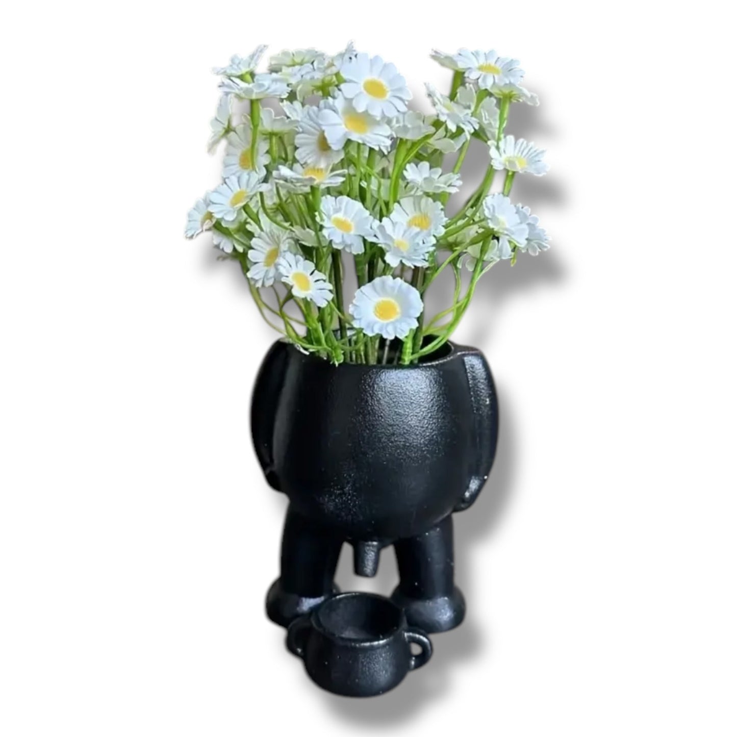 Pissende Bloempot – Grappige Plantenpot in Zwart & Wit