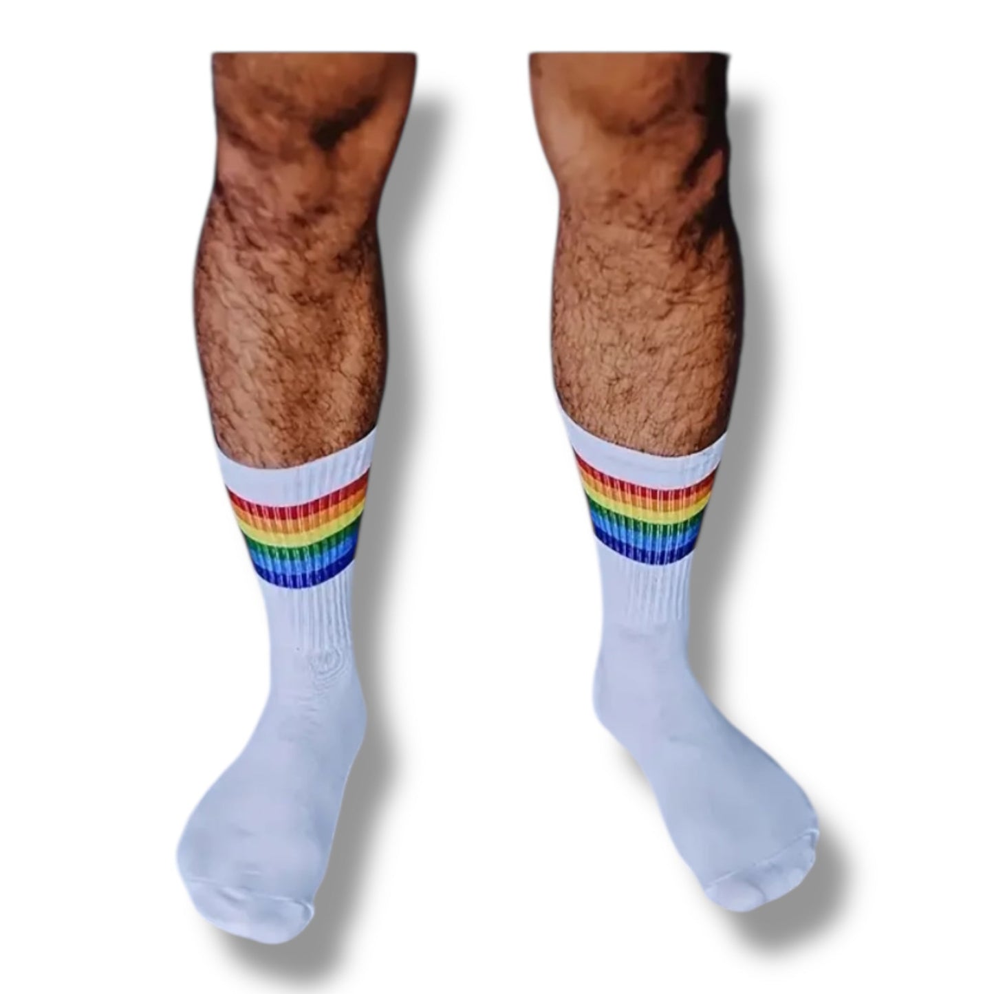 Pride Regenboog Sokken – Wit & Zwart