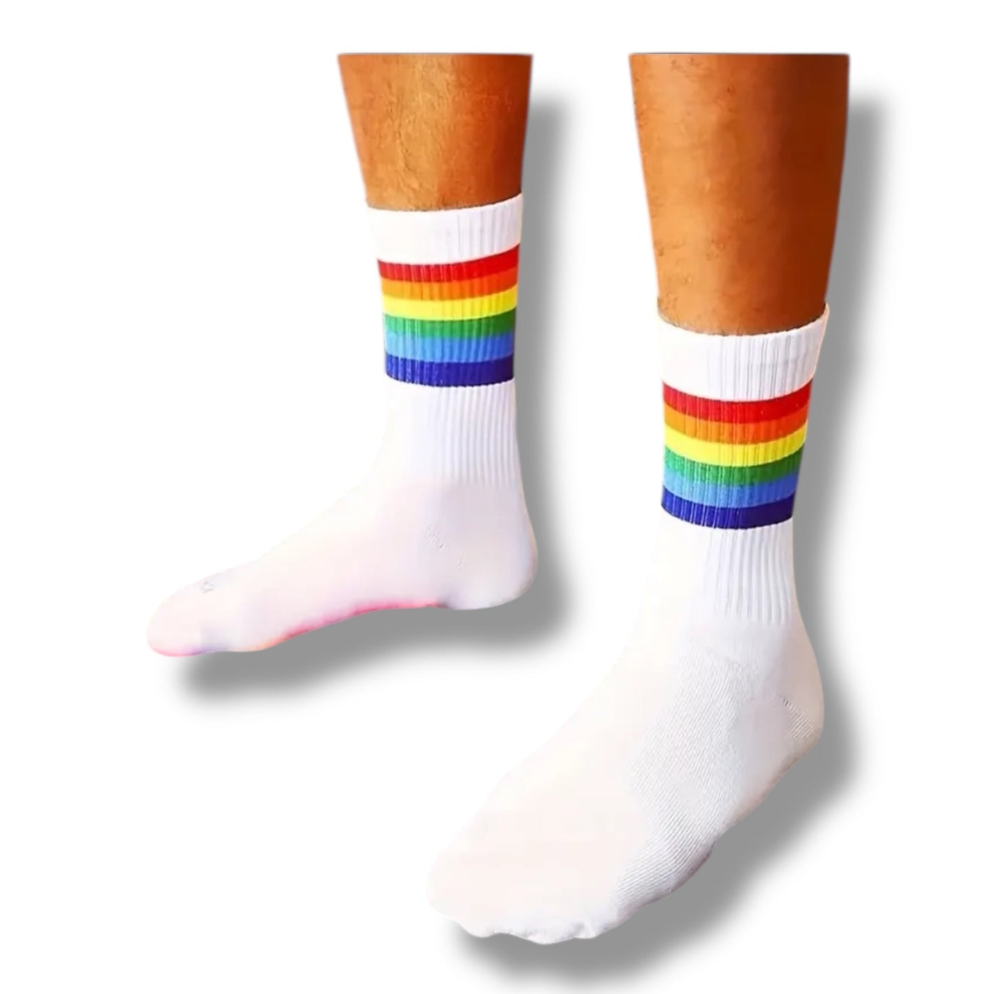 Pride Regenboog Sokken – Wit & Zwart