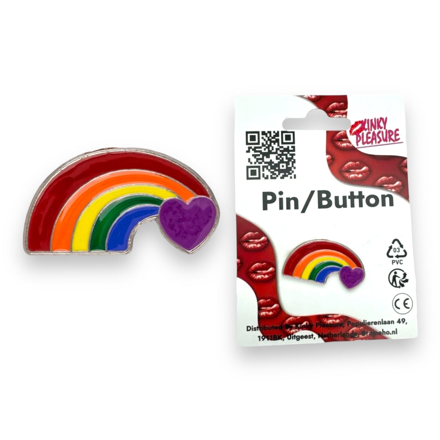 Pride Pin - Regenboog Hartje Badge