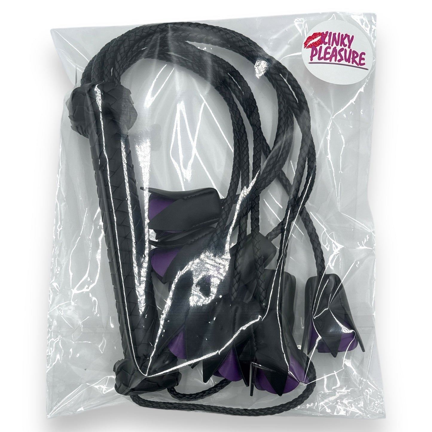 Exclusieve Rozen Flogger Zweep - Rood/Paars