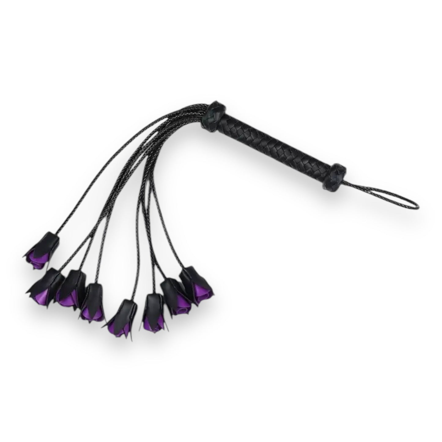 Exclusieve Rozen Flogger Zweep - Rood/Paars