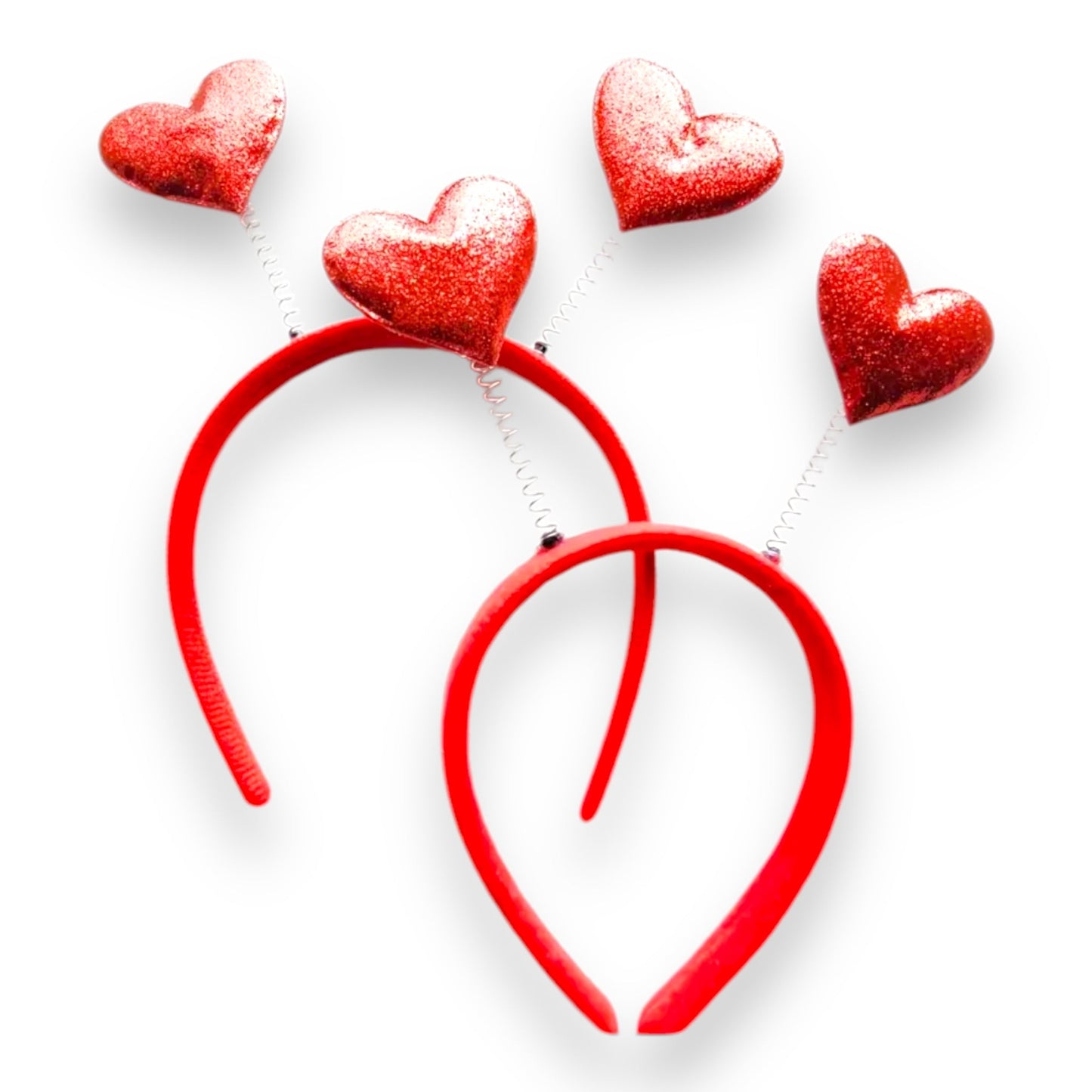Tiara Hartjes Rood – Glitter Haarband voor Feest & Valentijn