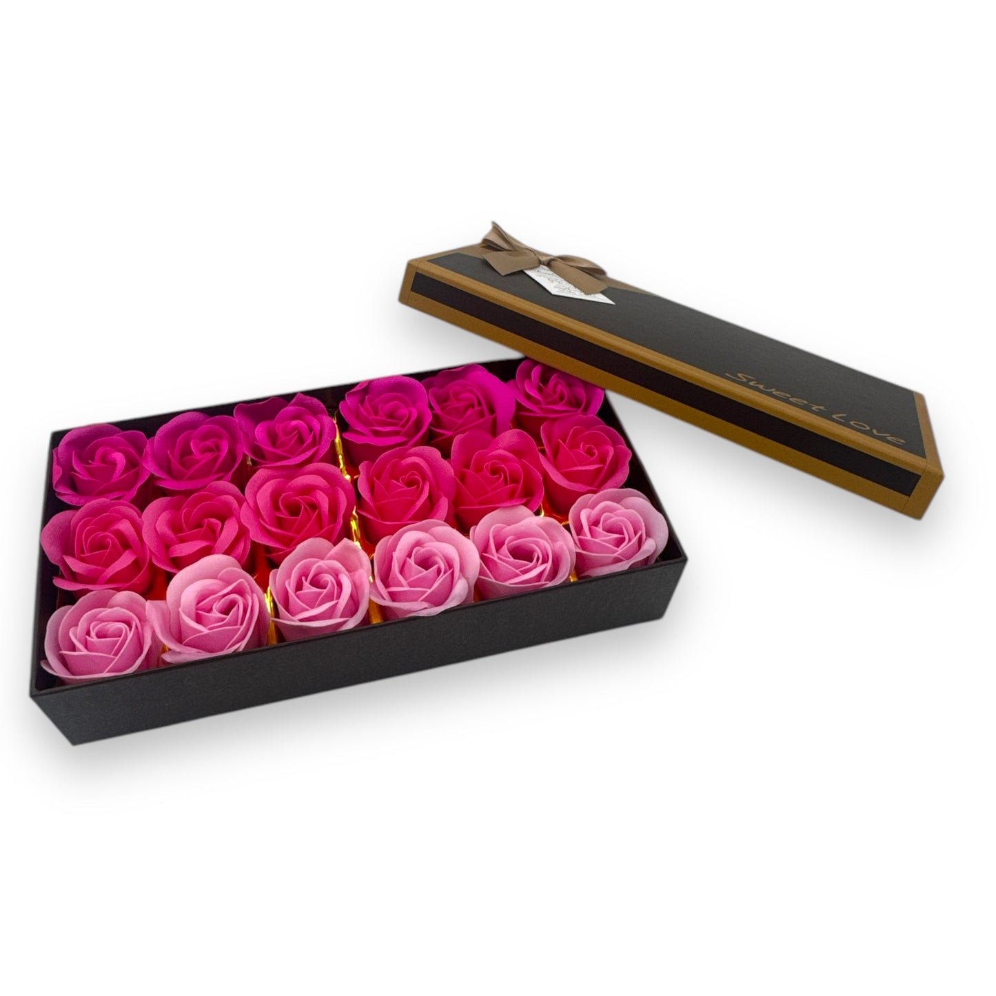 Zeep Rozen Cadeauset Deluxe - 18 Stuks