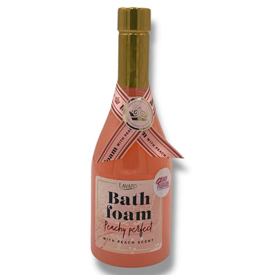 Lavato Badschuim Perzik 250 ml in Champagnefles